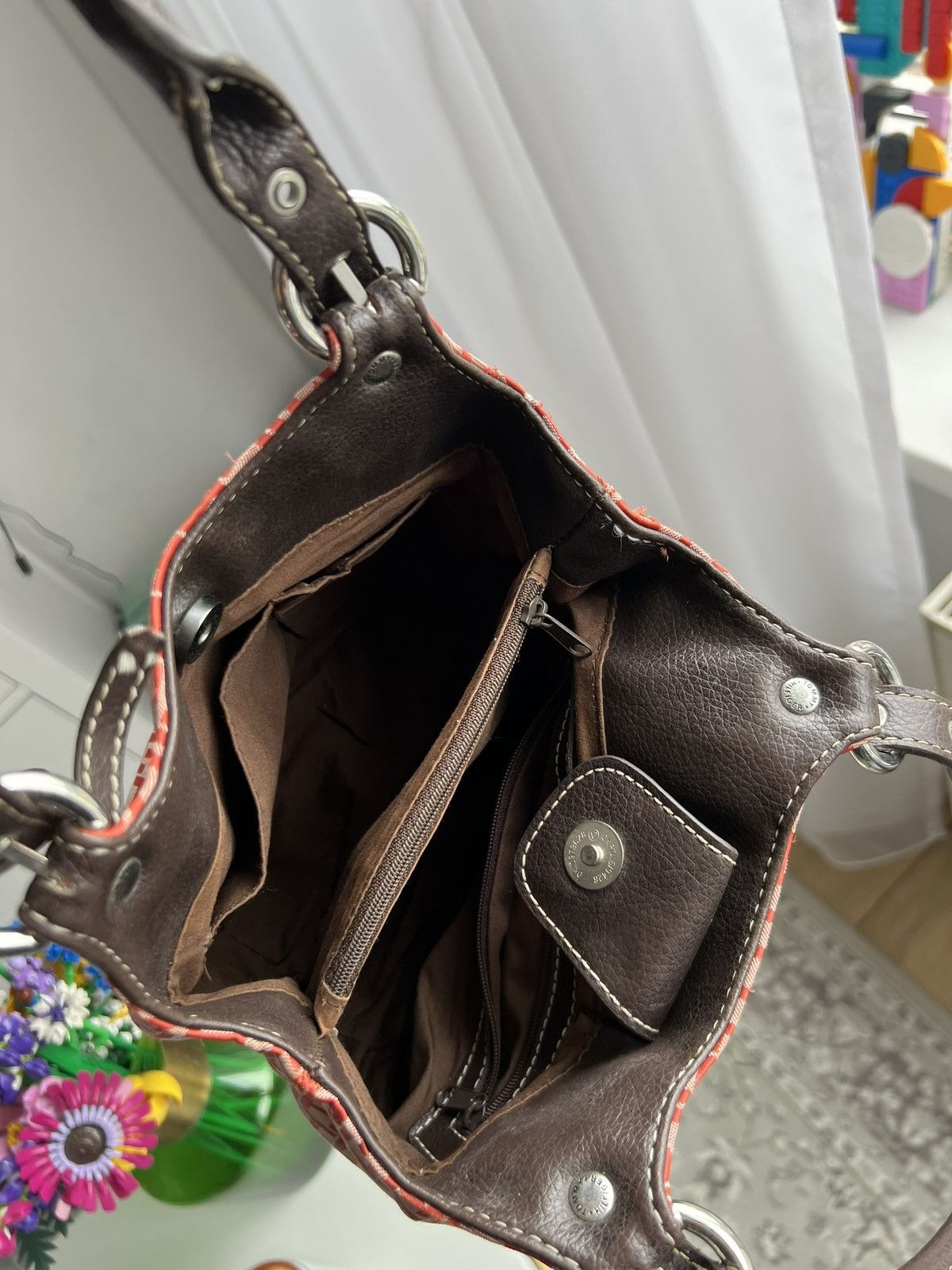 Tommy Hilfiger × Vintage Vintage Y2K Tommy Hilfiger monogram handbag 90s designer Size ONE SIZE - 6 Thumbnail