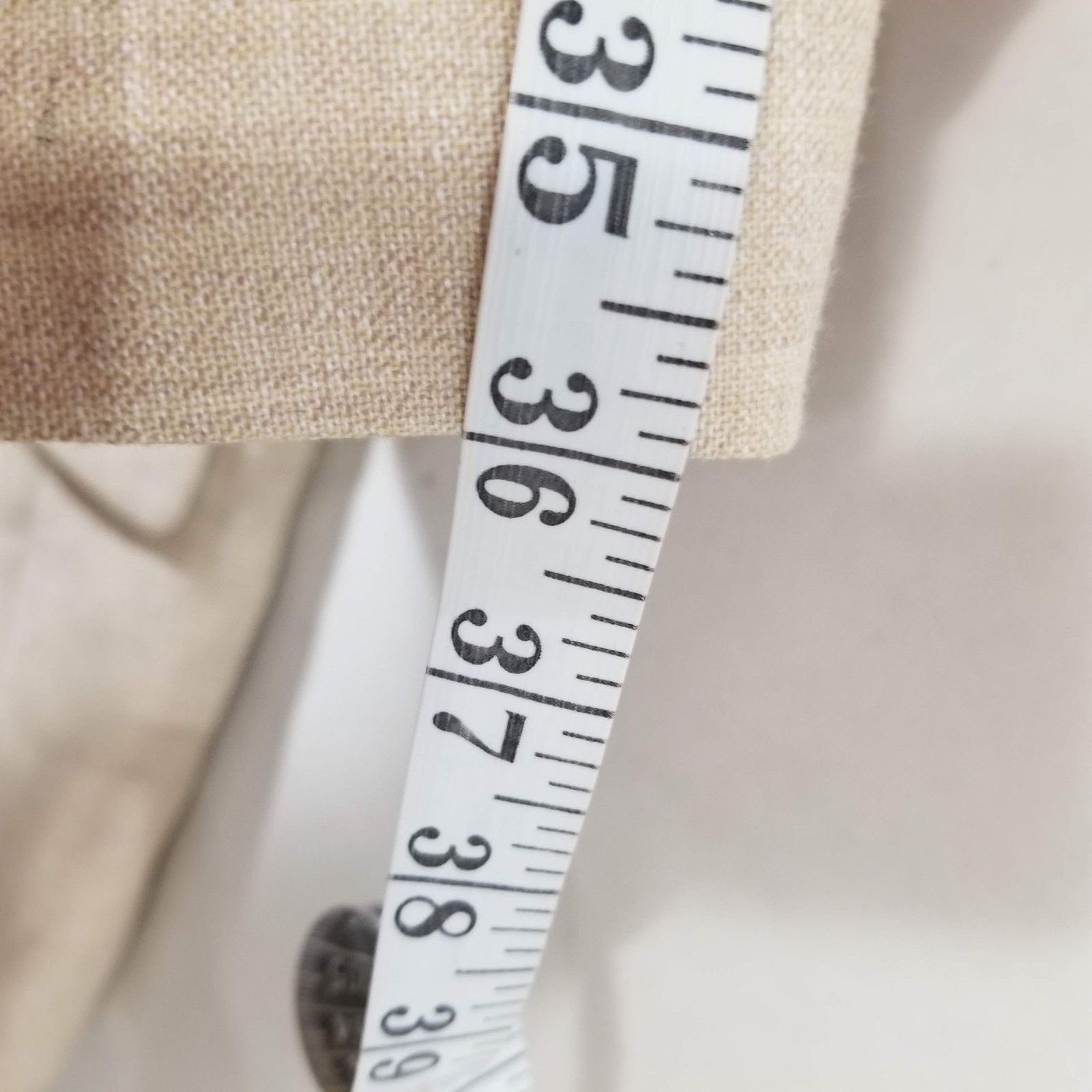Jos. A. Bank Jos A Bank Blazer Mens 41R Beige Linen Wool Sport Coat Size 40R - 9 Thumbnail