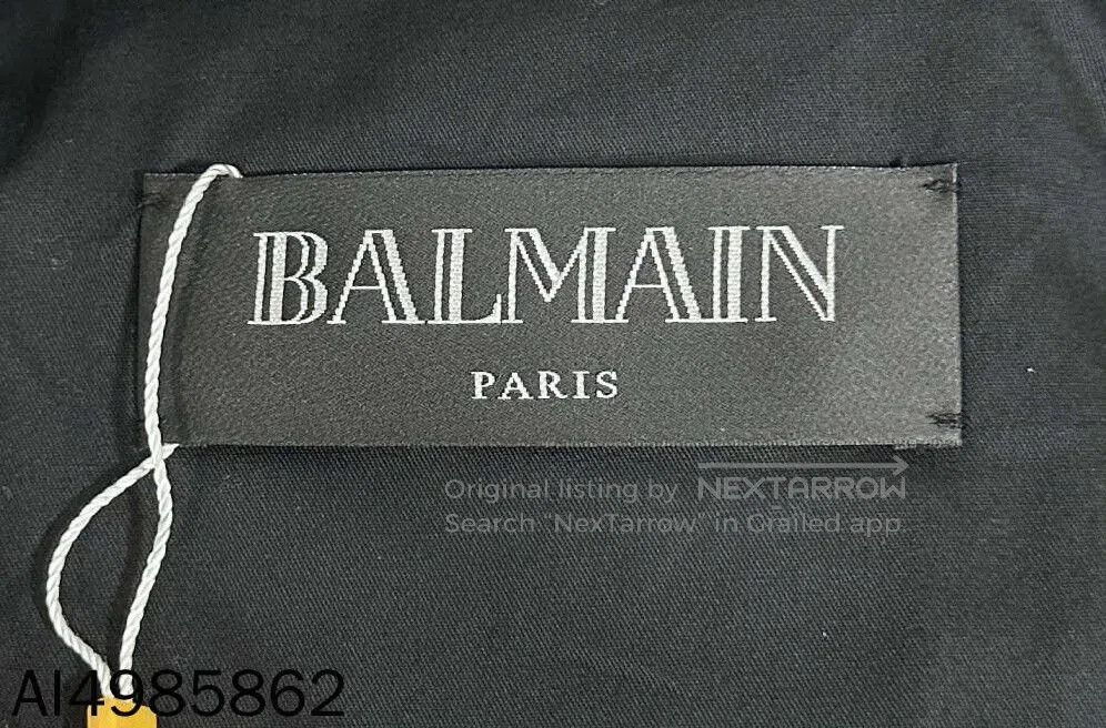 Balmain silver and navy bomber jacket by balmain. Size US L / EU 52-54 / 3 - 3 Thumbnail