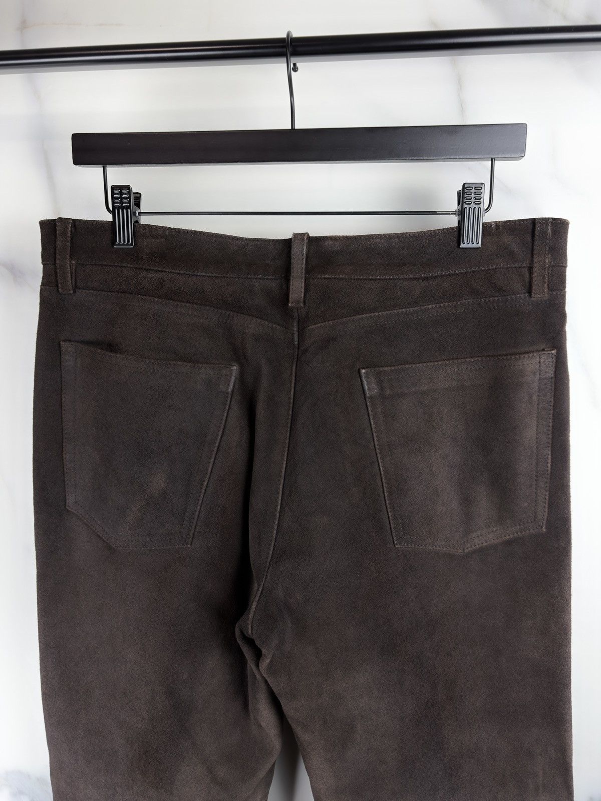 Gucci Gucci Tom Ford Bootcut Chocolate Suede Leather Pants Jeans Size US 32 / EU 48 - 4 Thumbnail