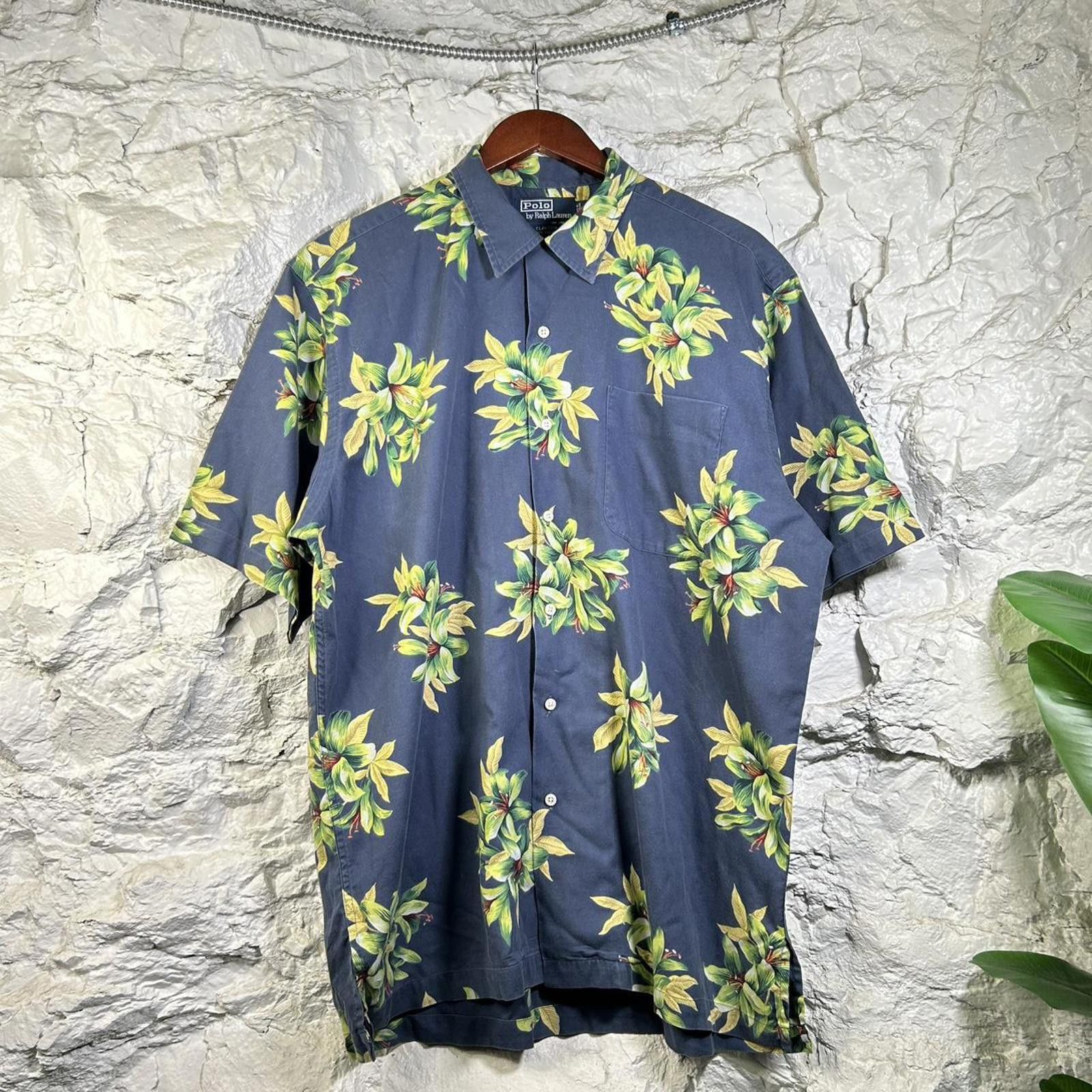 Polo Ralph Lauren VTG Polo Ralph Lauren Clayton Floral Short Sleeve Size US M / EU 48-50 / 2 - 2 Thumbnail