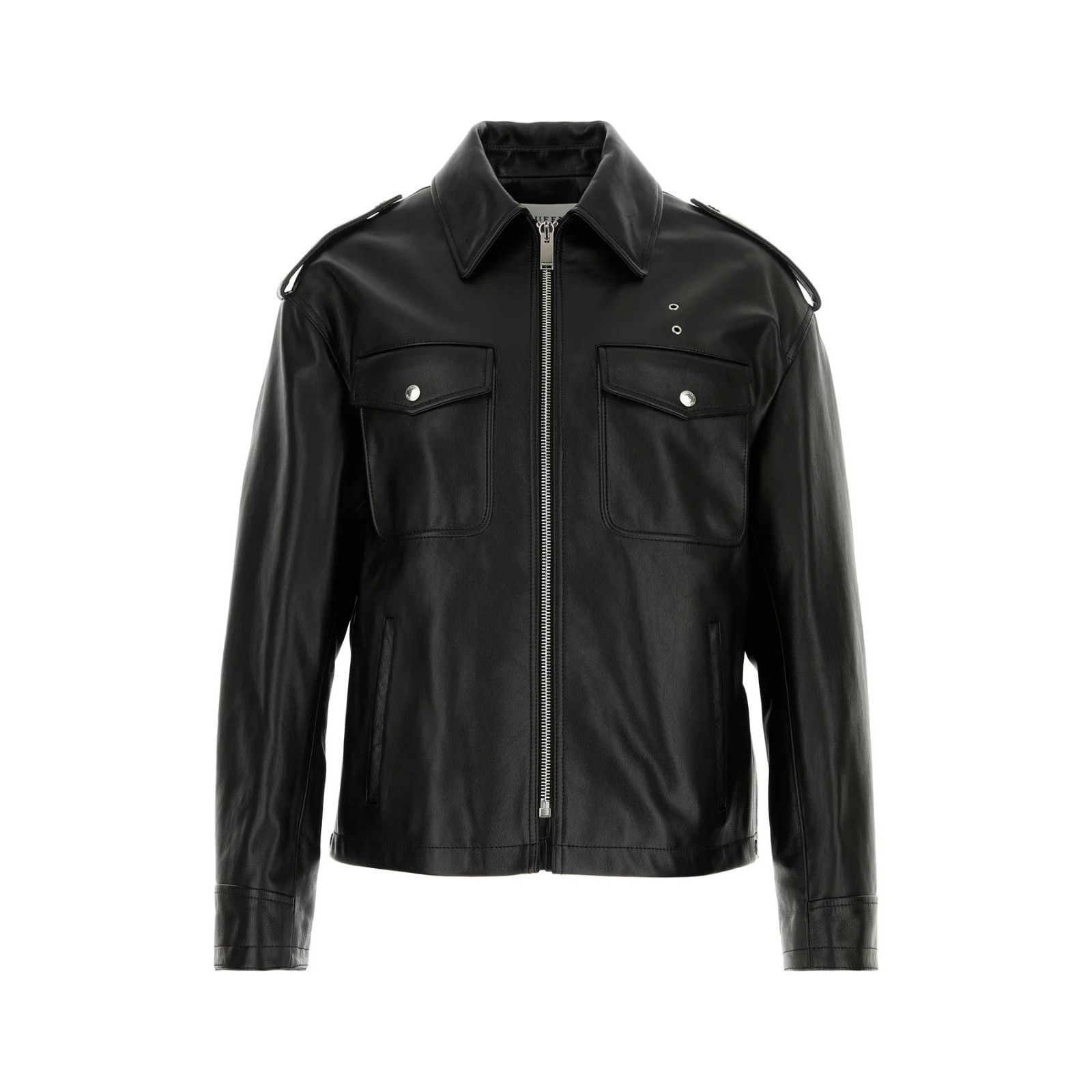 Alexander McQueen ALEXANDER MCQUEEN Black Leather Jacket New & Authentic (Men' Size US M / EU 48-50 / 2 - 1 Thumbnail