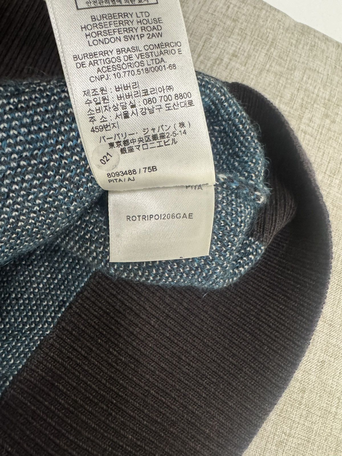 Burberry Burberry Nova Check Wool-Blend Sweater Size M / US 6-8 / IT 42-44 - 10 Thumbnail