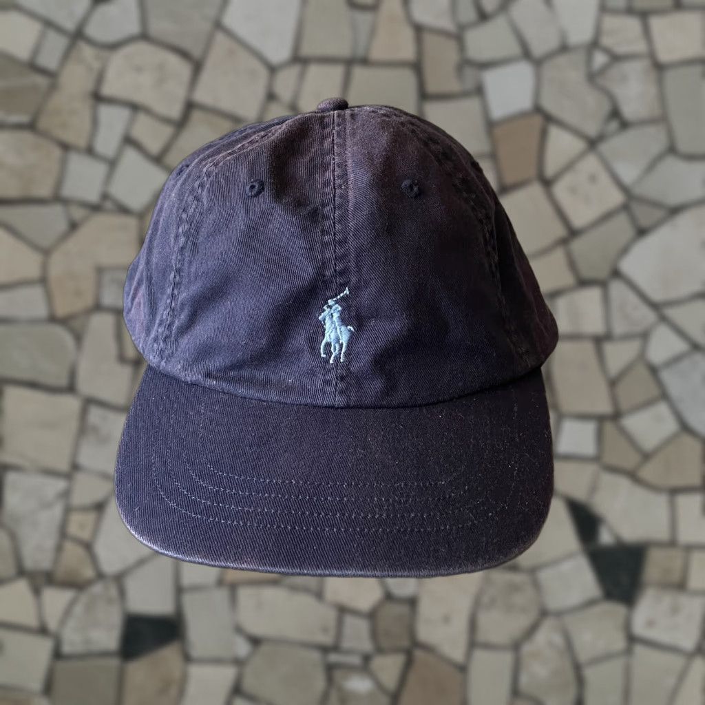 Polo Ralph Lauren VINTAGE Polo Ralph Lauren Hat Mens Strap Back Blue Small Pony Logo Dad Cap Adjustable Size US M / EU 48-50 / 2 - 1 Thumbnail