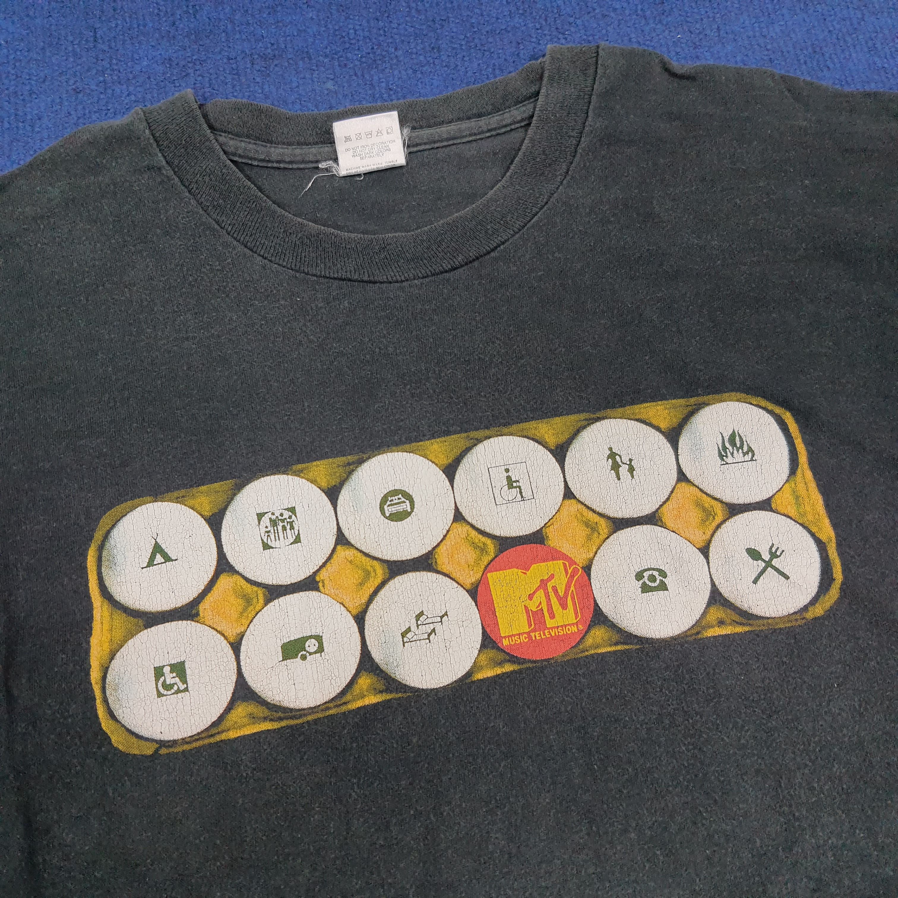 Vintage Vintage MTV American Cable Television Channel Tshirt Size US L / EU 52-54 / 3 - 2 Thumbnail