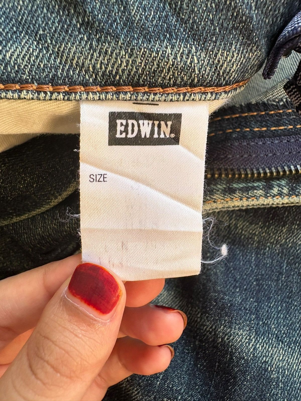 Edwin Vintage Edwin 403 Mud Wash Distressed Loose Jeans Size US 32 / EU 48 - 11 Thumbnail