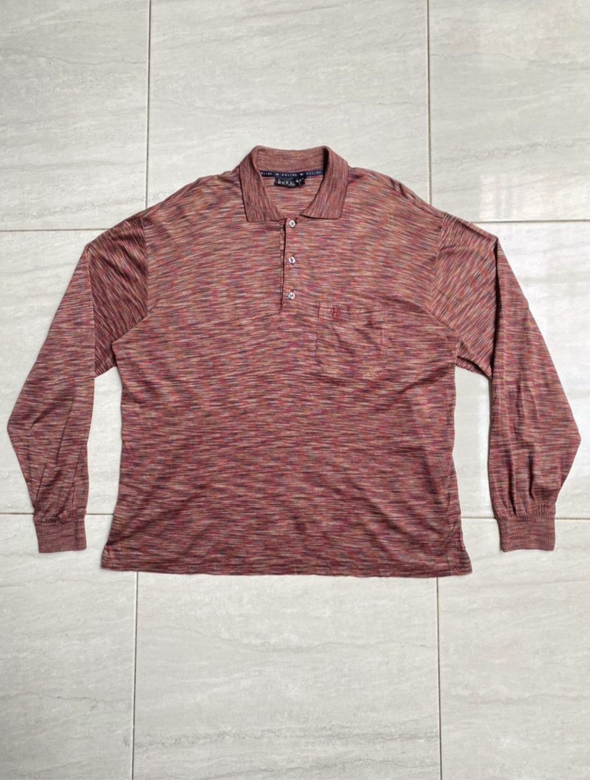Celine CELINE HOMME Long Sleeve T-shirt Size US L / EU 52-54 / 3 - 1 Thumbnail