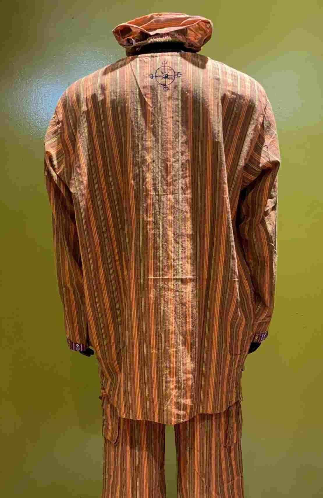 Other Cotton Long-Sleeve Round Neck Tunic: Stripes: Orange: S Size US S / EU 44-46 / 1 - 6 Thumbnail