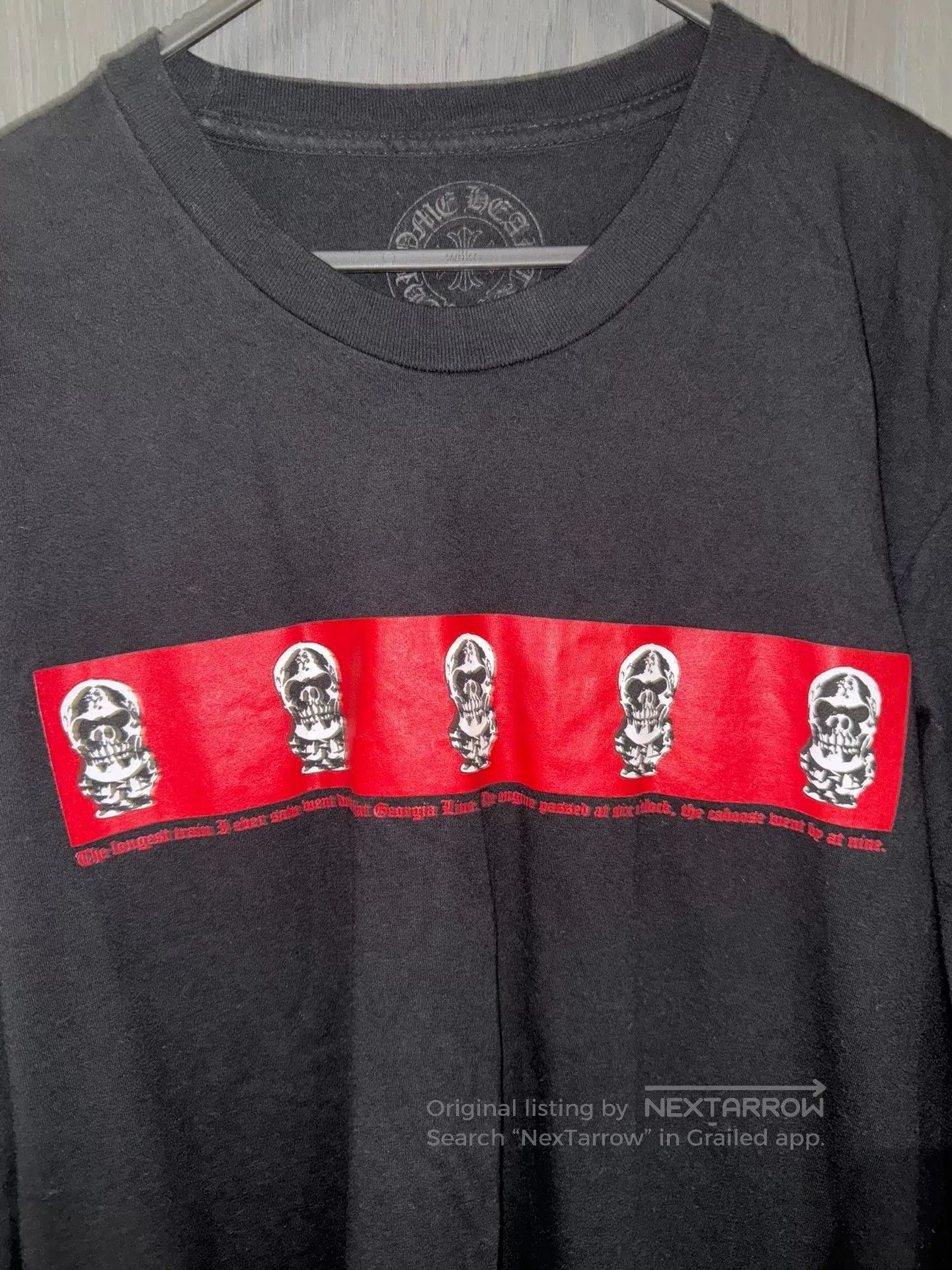 Chrome Hearts Chrome Hearts Red Printed Skull Short Sleeve Shirt. Size US M / EU 48-50 / 2 - 2 Thumbnail