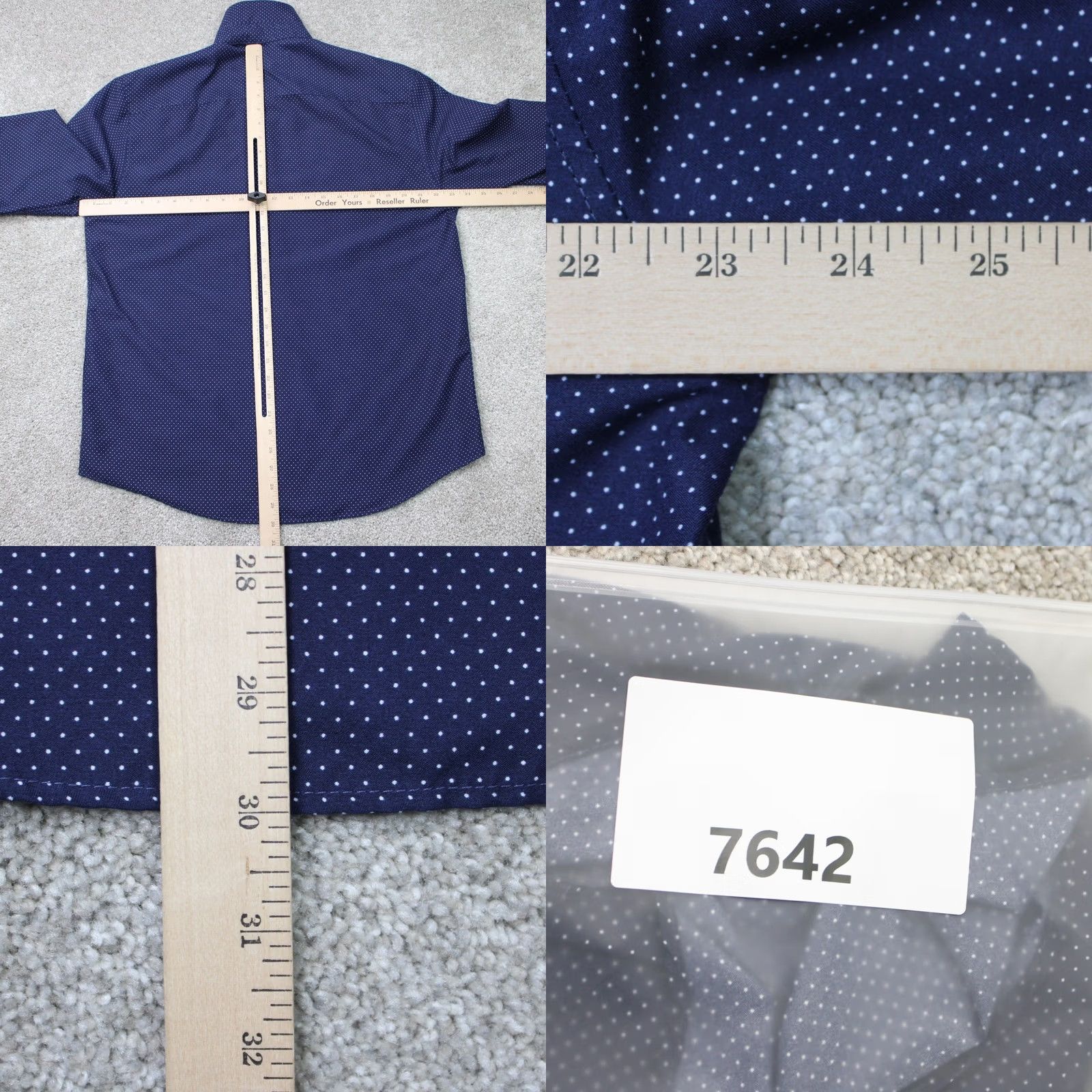 Vintage Society of Threads Shirt Mens Large 16-16 1/2 34/35 Blue Slim Fit L/S Button-Up Casual Geometric Sweater Alternative (adapted to best-fit keywords) Size US L / EU 52-54 / 3 - 8 Thumbnail