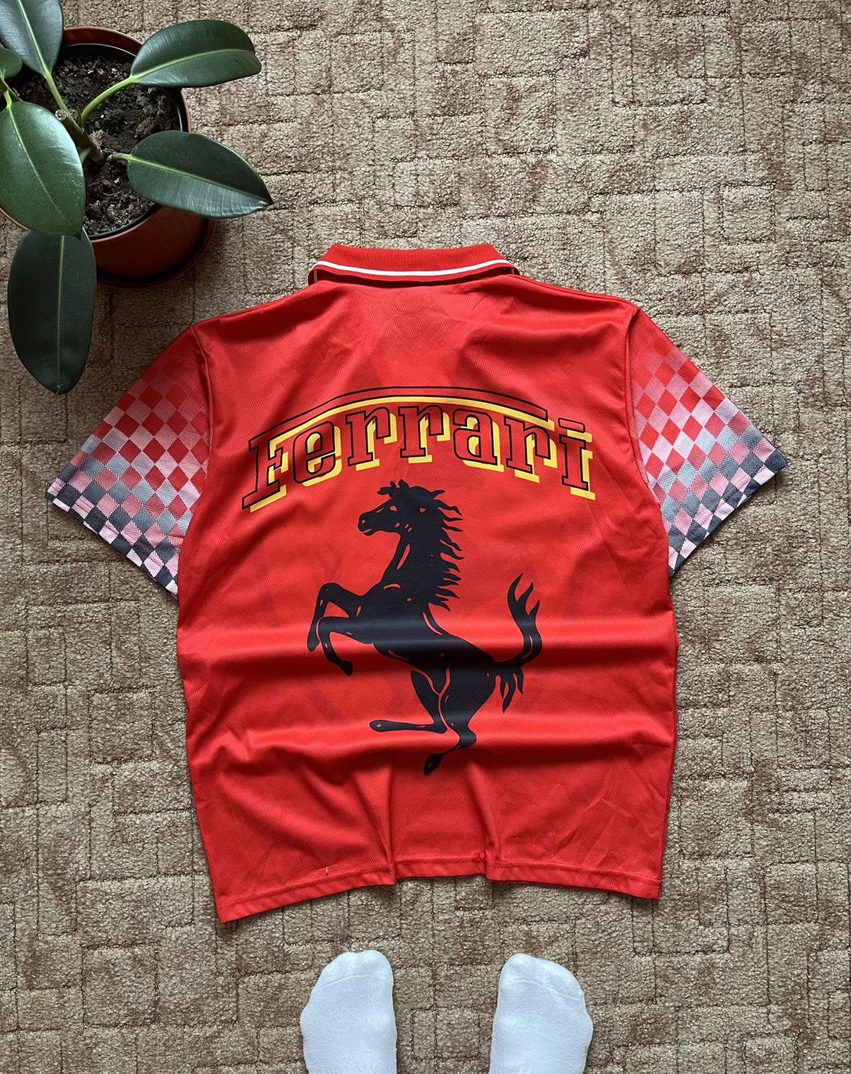 Ferrari Vintage Ferrari Michael Schumacher F1 Racing 90ʼs T-Shirt Size US M / EU 48-50 / 2 - 2 Thumbnail