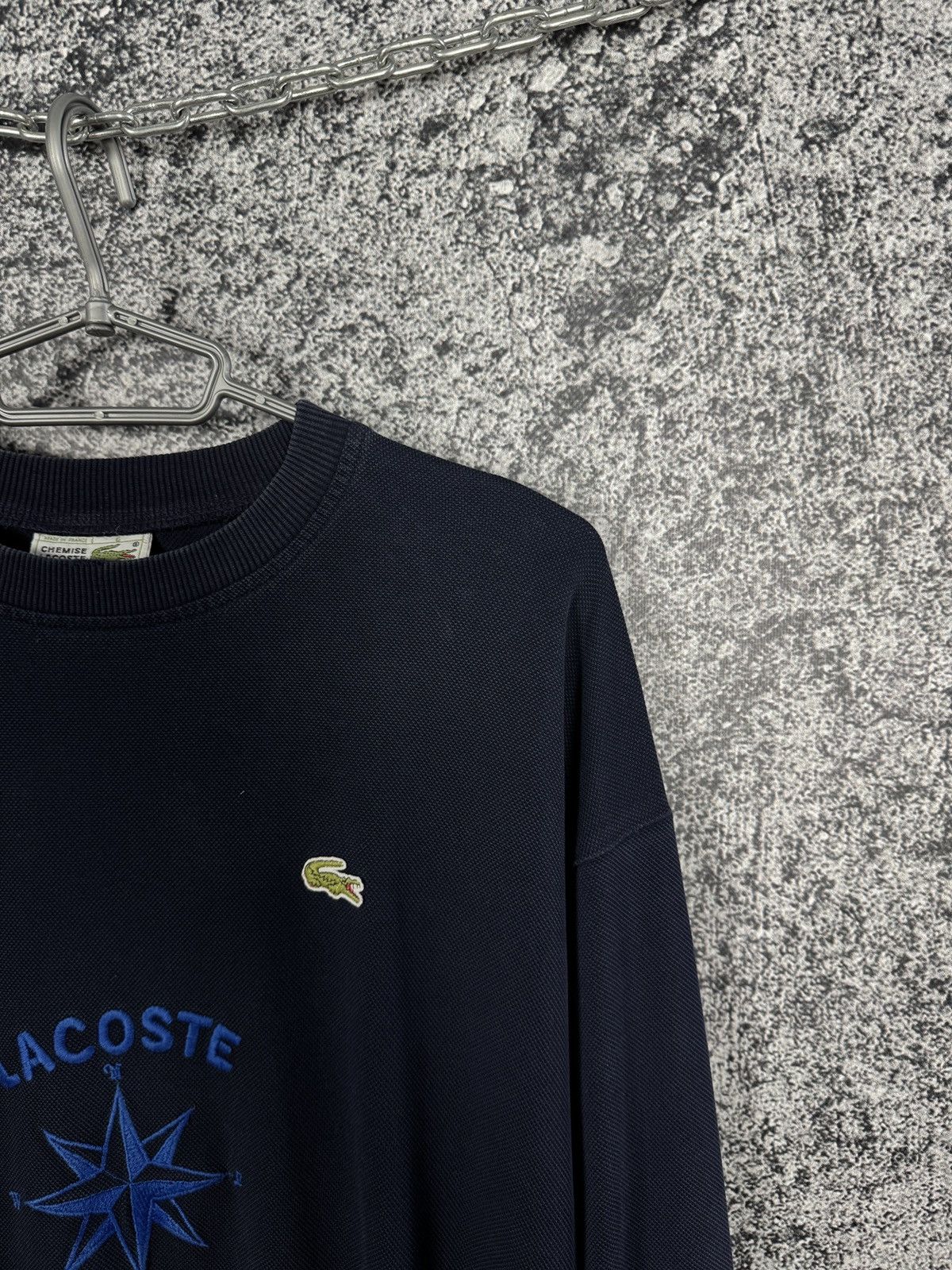Lacoste Chemise Lacoste Vintage 90s Pullover Compass Logo Size 6 Size US XL / EU 56 / 4 - 2 Thumbnail