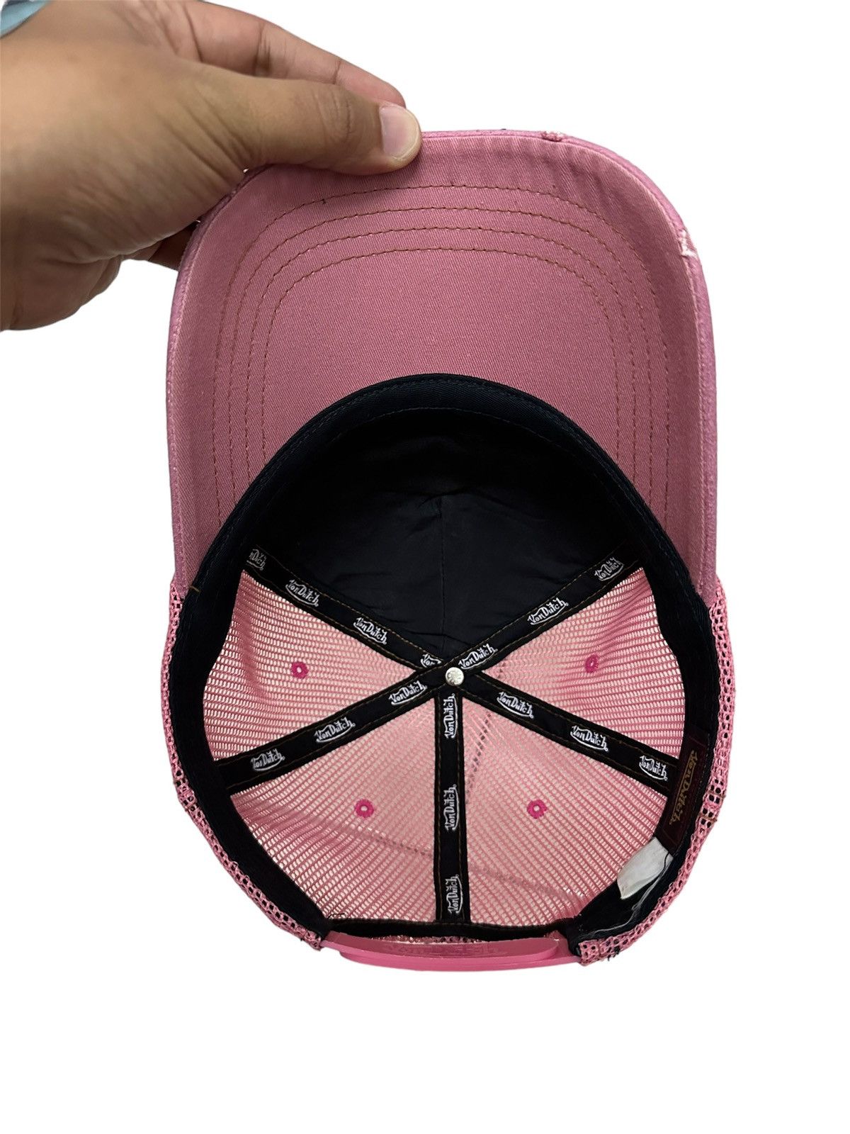 Von Dutch Von Dutch Destressed Design Trucker Hat Size ONE SIZE - 6 Thumbnail