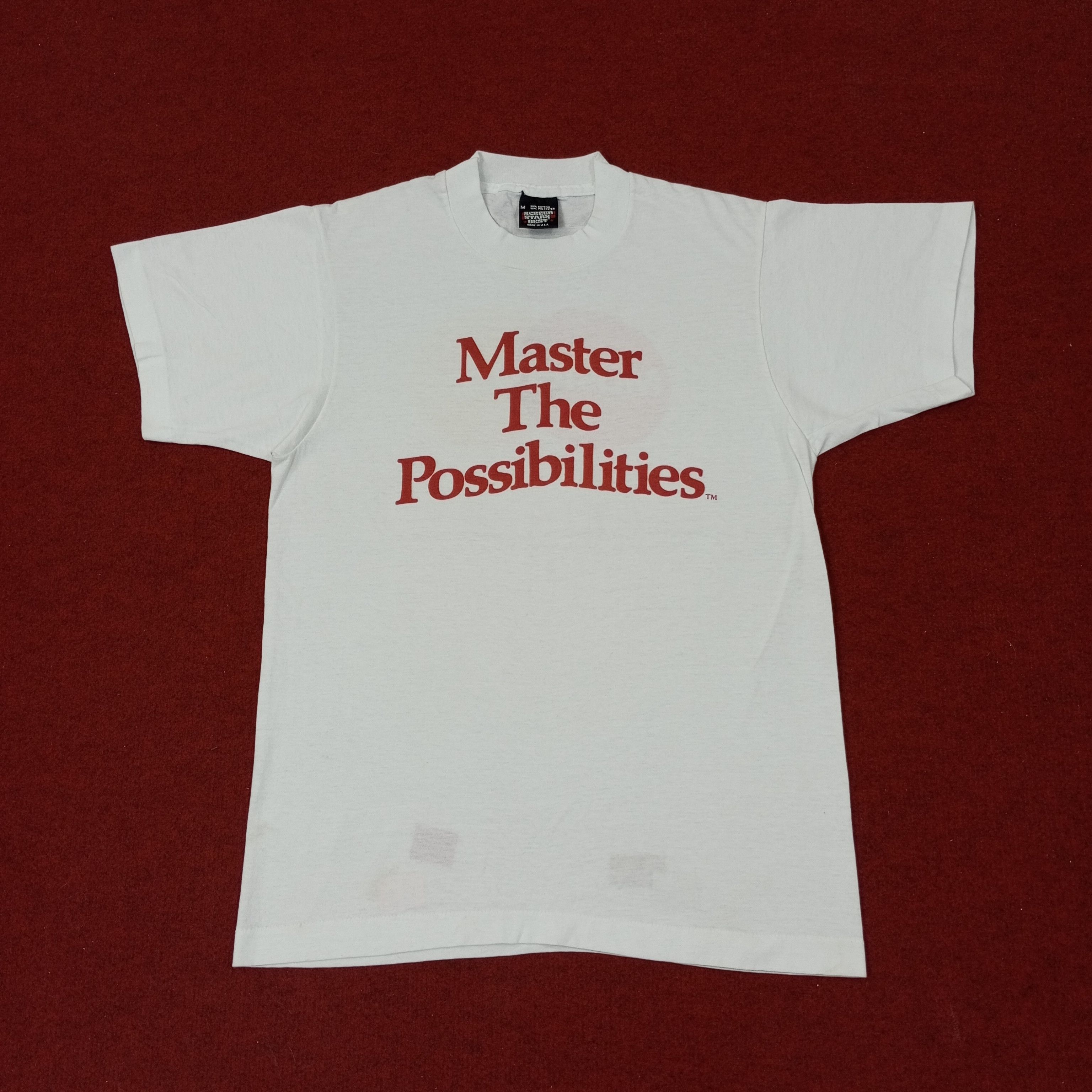 Vintage Mastercard Promo Style Vintage Tshirt c249n76 Size US S / EU 44-46 / 1 - 3 Thumbnail