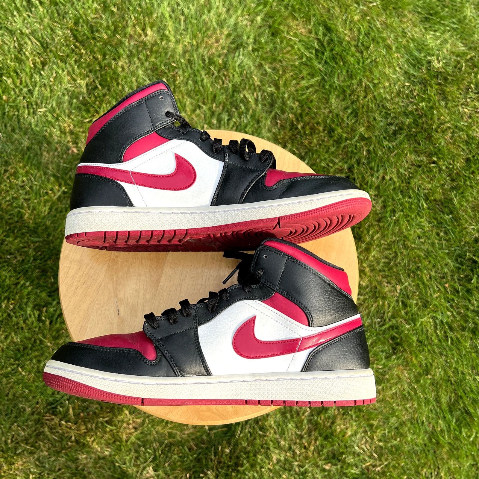 Size 10 - Air Jordan 1 Mid Noble Red Men's Shoes - Ships Now
