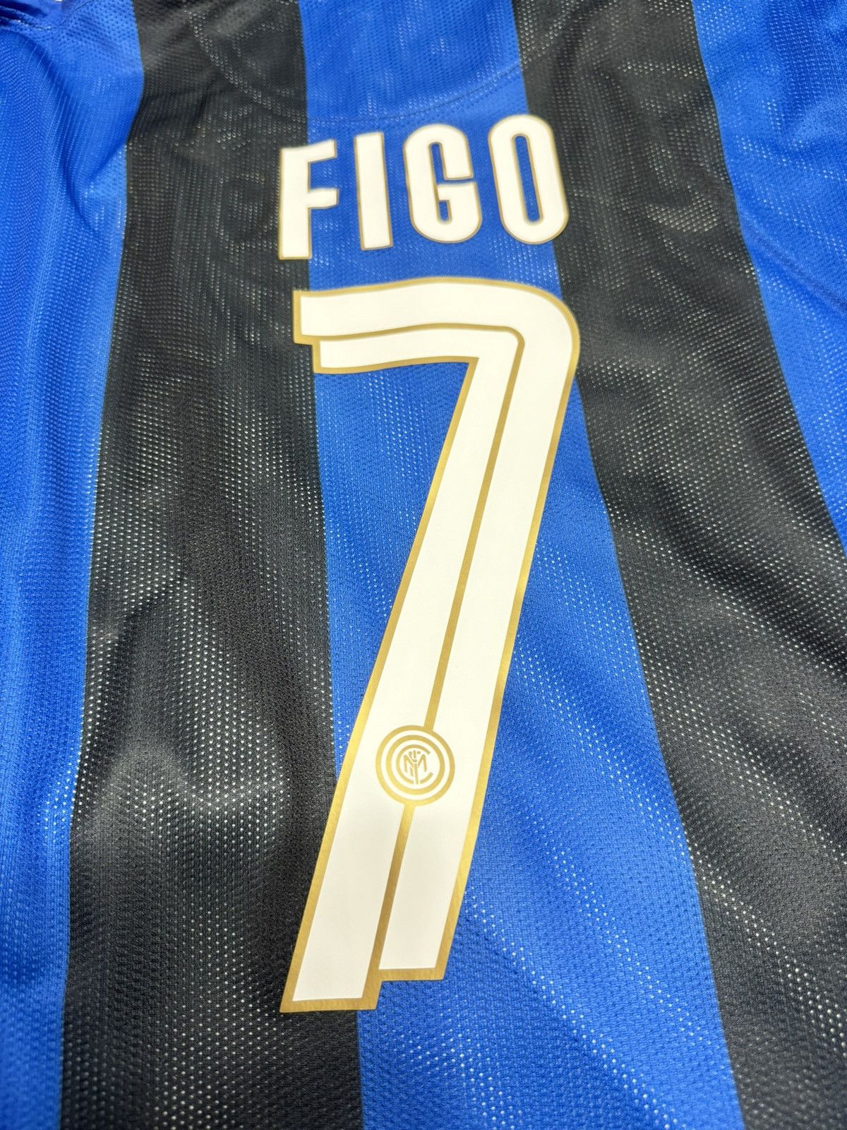 Nike Inter Milan 08/09 P2R player issue L/S shirt #7 Figo Size US XL / EU 56 / 4 - 6 Thumbnail