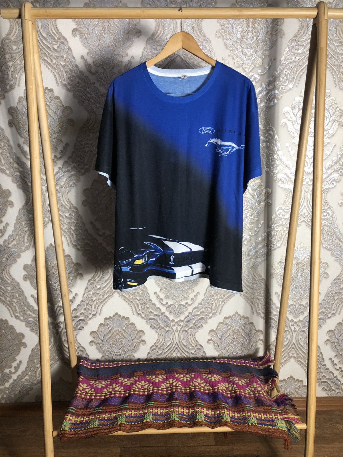 NASCAR VERY RARE FORD MUSTANG CAMARO RACING T-SHIRT RETRO Y2K 90s Size US XXL / EU 58 / 5 - 1 Thumbnail