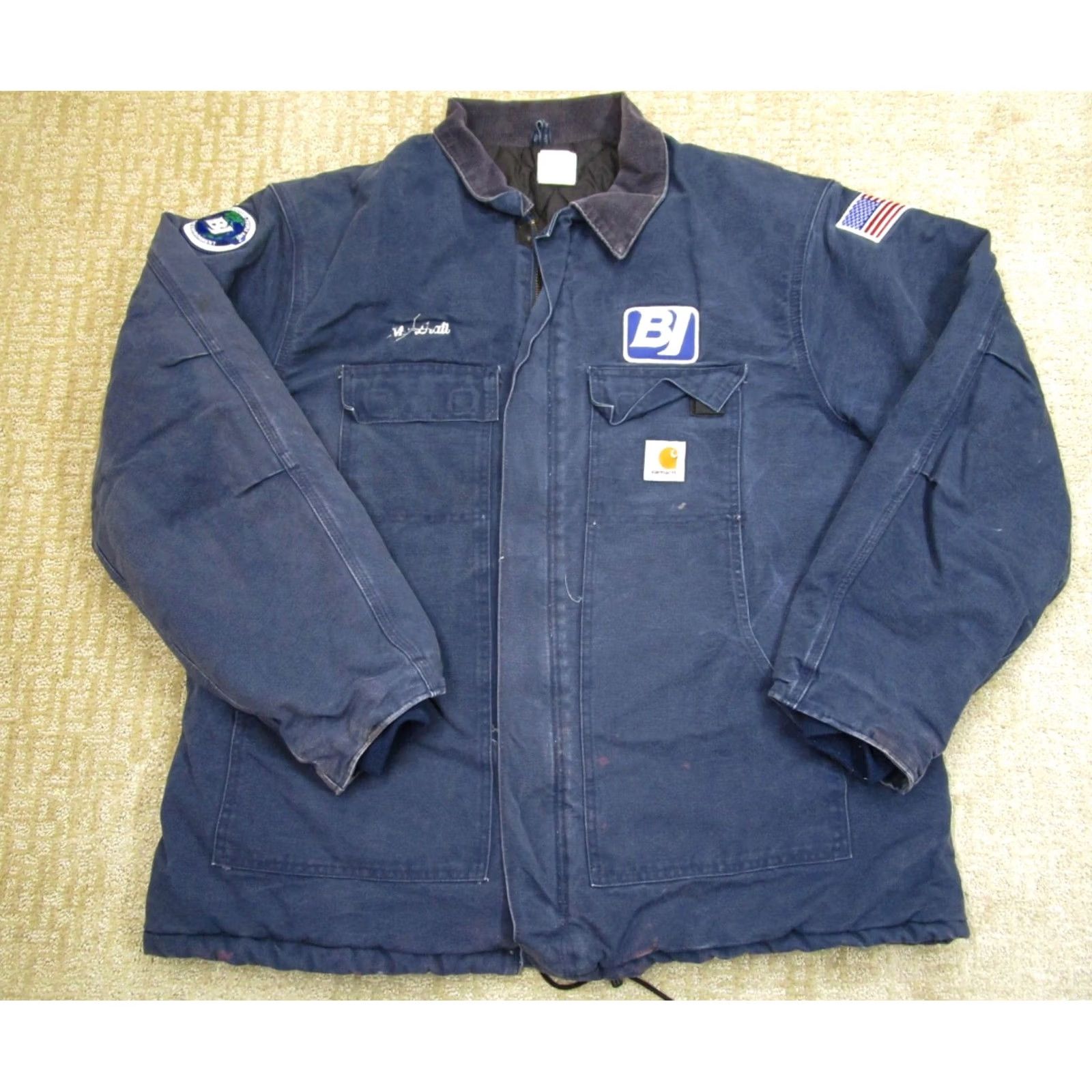 Carhartt Carhartt Jacket Men 2XL Blue Arctic Coat Bomber Jacket Heavy Duty Wind-Resistant Embroidered Logo Distressed Workwear Coat Size US XXL / EU 58 / 5 - 2 Thumbnail
