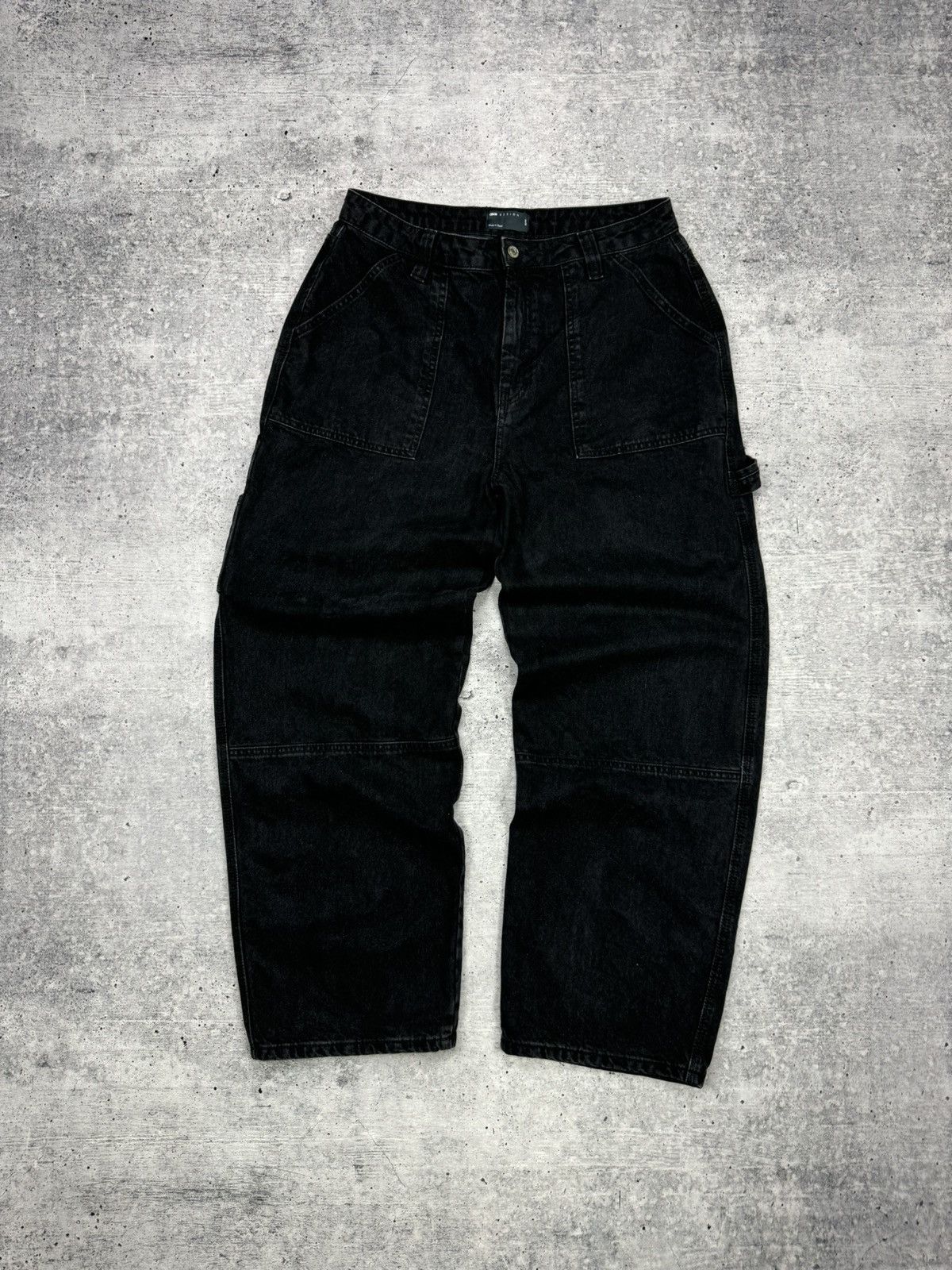 Japanese Brand × Vintage Vintage Asos Baggy Loose Fit Wide Leg Jeans Pants Trousers Size US 32 / EU 48 - 2 Thumbnail