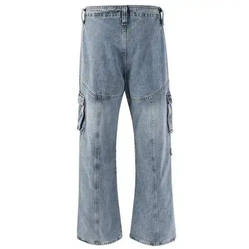 Japanese Brand Tactical Multi Pockets Baggy Jean Size US 29 - 2 Thumbnail