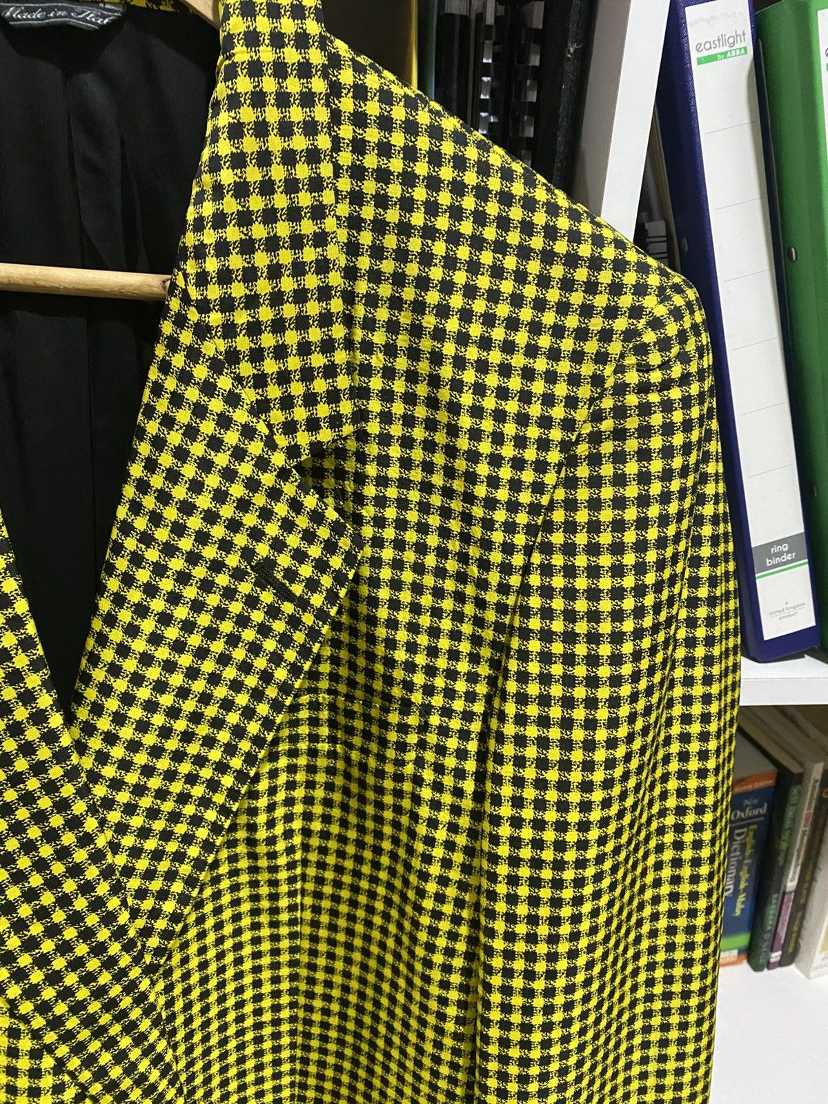 Versace Vintage Gianni Versace Silk Checked Pattern Design Jacket Size US M / EU 48-50 / 2 - 6 Thumbnail