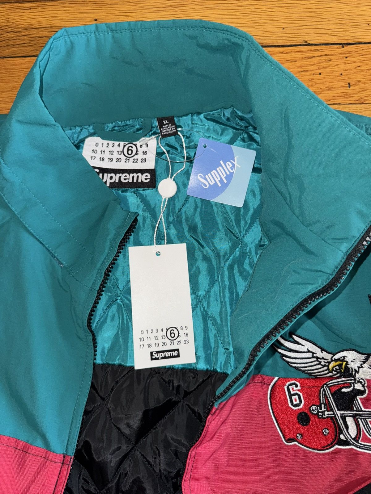 Maison Margiela × Supreme Supreme®/MM6 Maison Margiela Split Stadium Jacket XL Size US XL / EU 56 / 4 - 2 Thumbnail