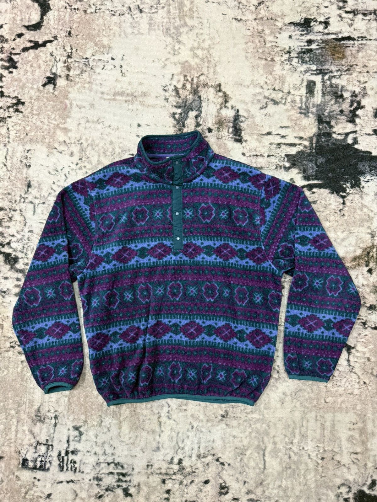 L.L. Bean × Vintage L.L Bean Native Fleece Halfbutton Sweatshirt Size US M / EU 48-50 / 2 - 3 Thumbnail