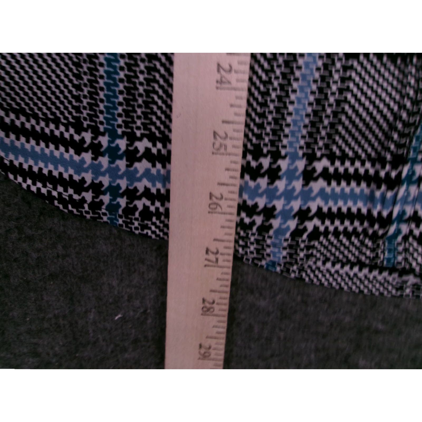 Apt. 9 VINTAGE Apt.9 Blouse Womens L Sleeveless Button Front Plaid Black White Teal Houndstooth Size L / US 10 / IT 46 - 5 Thumbnail