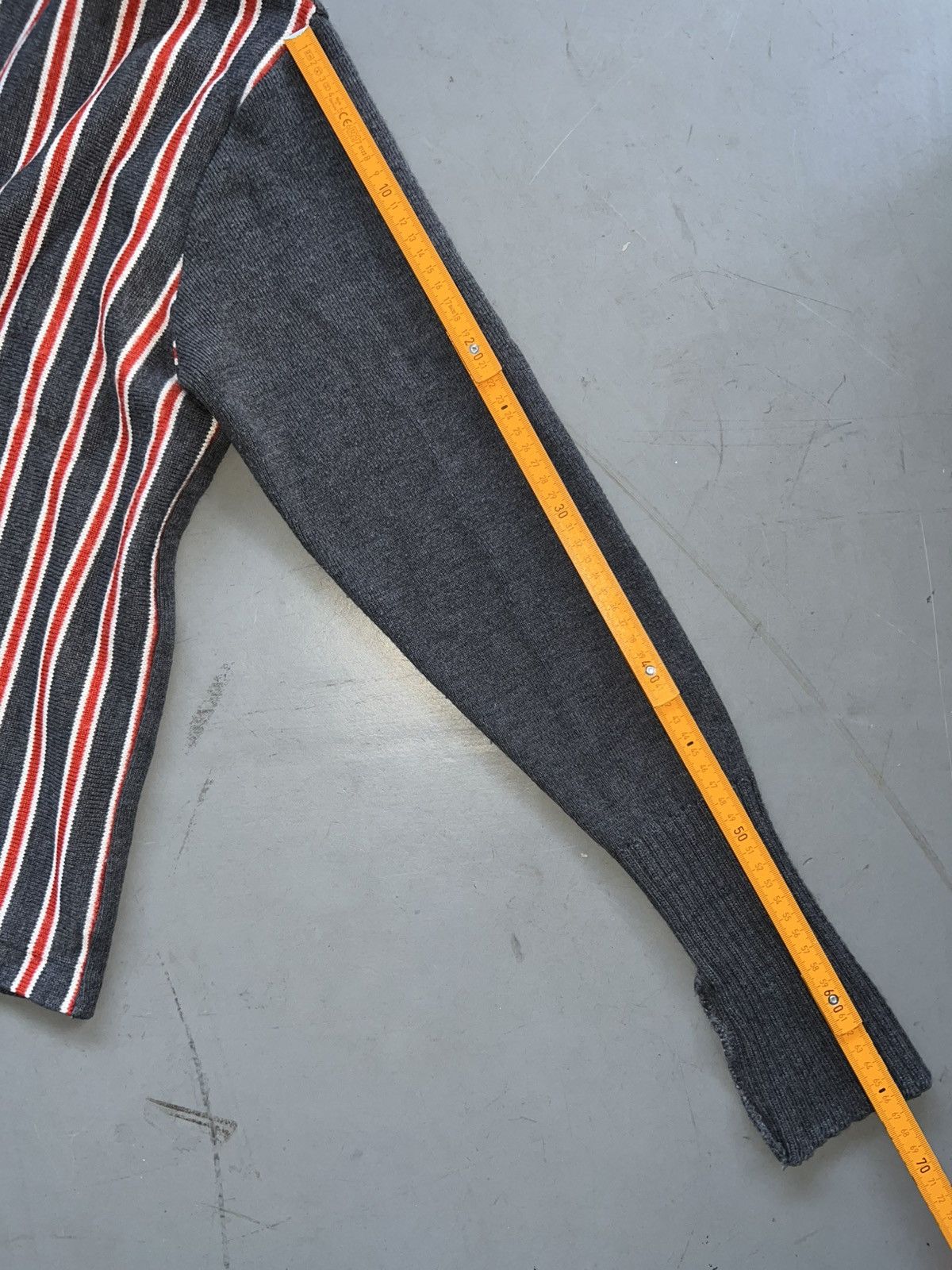 Jean Paul Gaultier Jean Paul Gaultier Junior 90s striped knit sweater with logo Size US XL / EU 56 / 4 - 13 Thumbnail