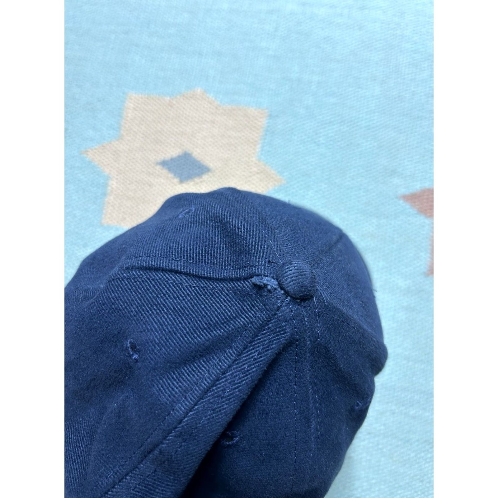 Vintage VINTAGE Baseball Hat Fitted Cap Maine Autumn Leaf Spell Out Logo Adult Large Blue Mens Size ONE SIZE - 6 Thumbnail