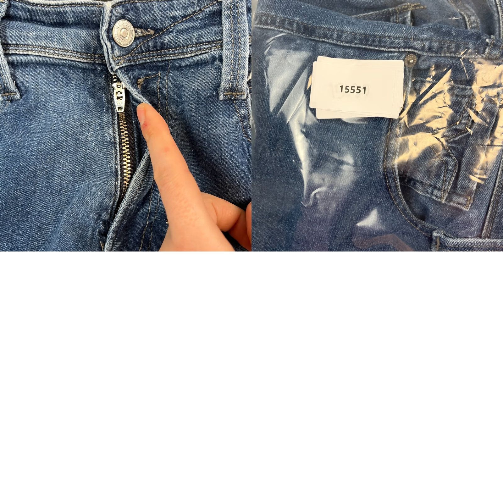Replay Replay Jeans Regular Tapered 34 32 Medium Wash Blue Stretch Anbass Mens Jeans Size US 34 / EU 50 - 9 Thumbnail