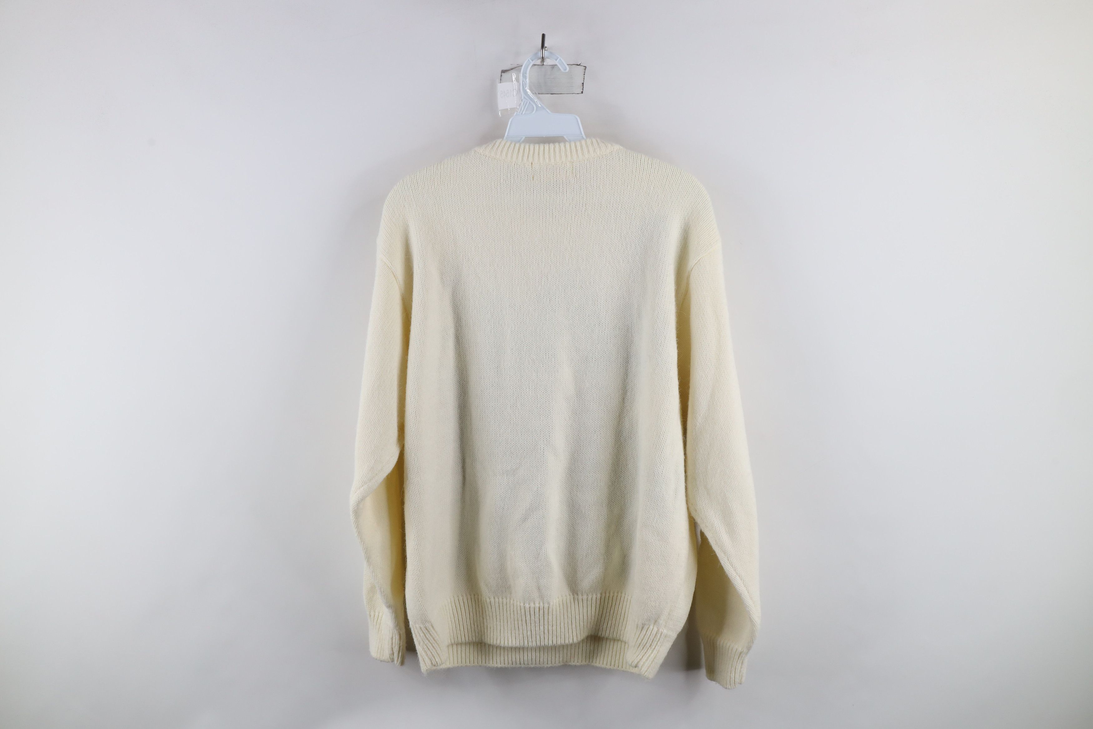 Vintage Vintage 90s Country Primitive Flower Knit Crewneck Sweater Size XL / US 12-14 / IT 48-50 - 9 Thumbnail