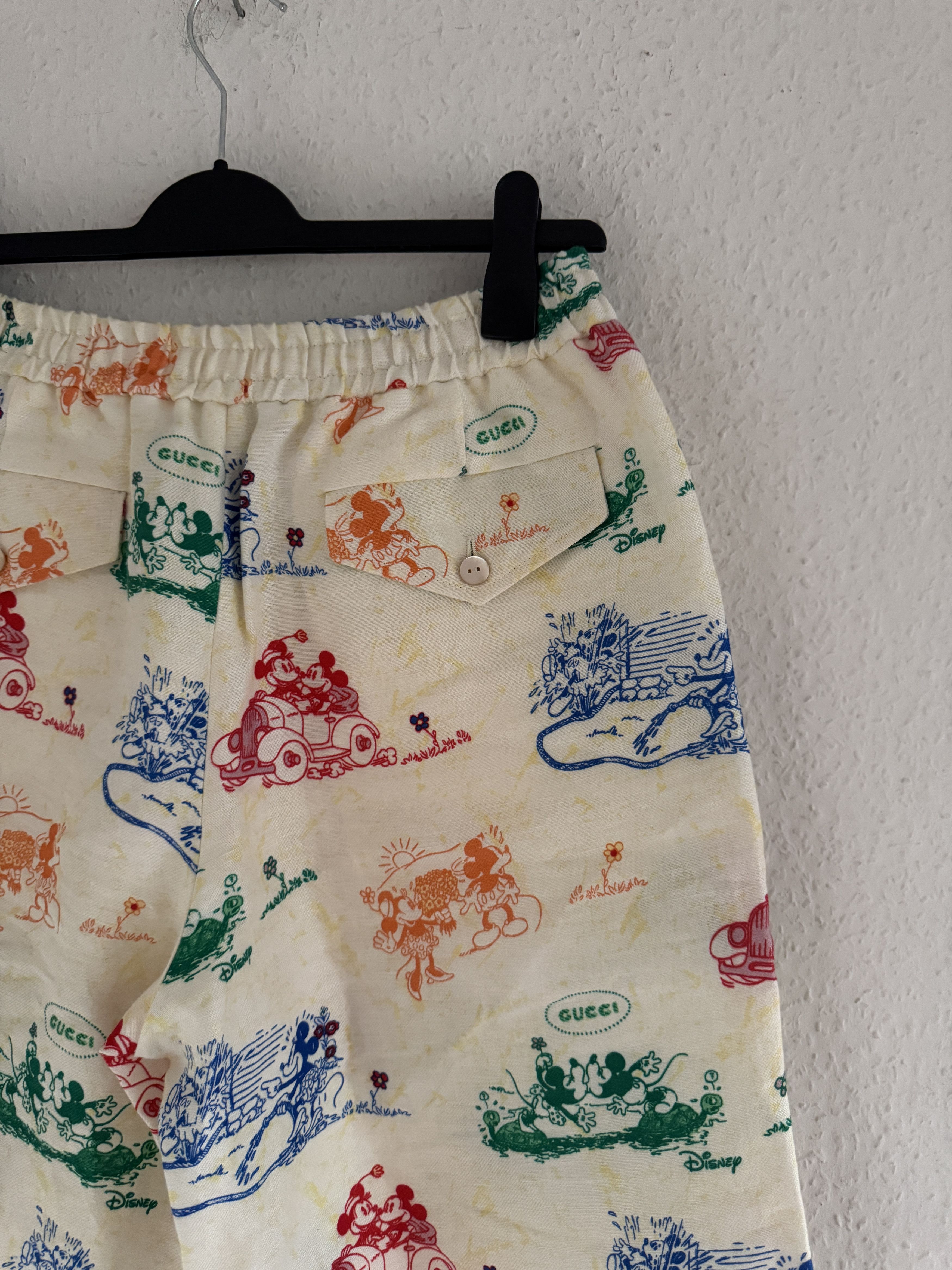 Disney × Gucci Linen Mickey Shorts Size US 32 / EU 48 - 9 Thumbnail