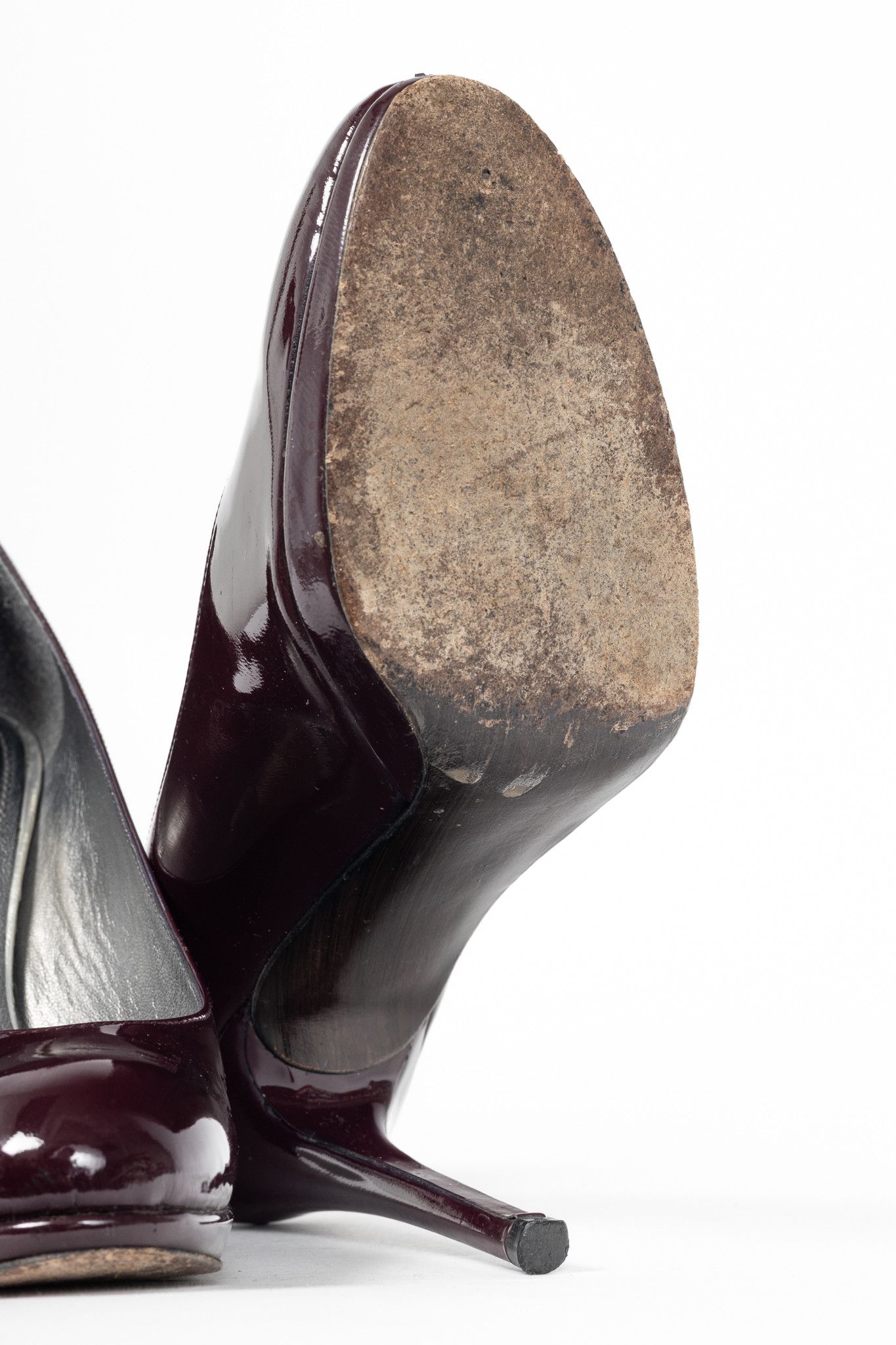Stuart Weitzman Stuart Weitzman Platswoon Plum Patent-Leather Platform Pumps Size US 10 / IT 40 - 5 Thumbnail