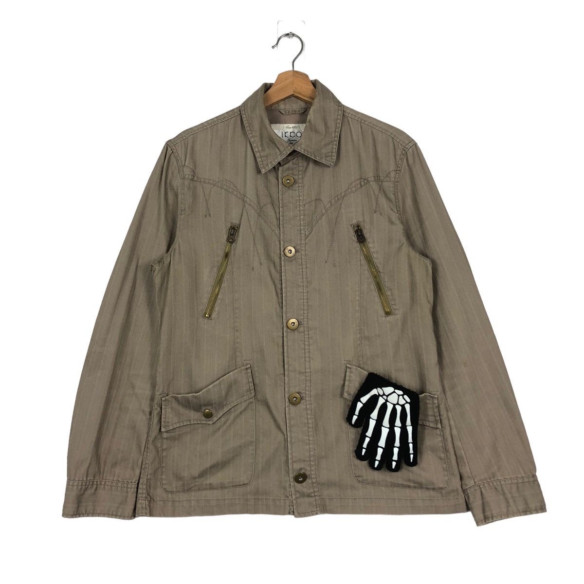 General Research 🔥90’s Biker Jacket Rare Zipper Icca Japan Size US L / EU 52-54 / 3 - 2 Thumbnail