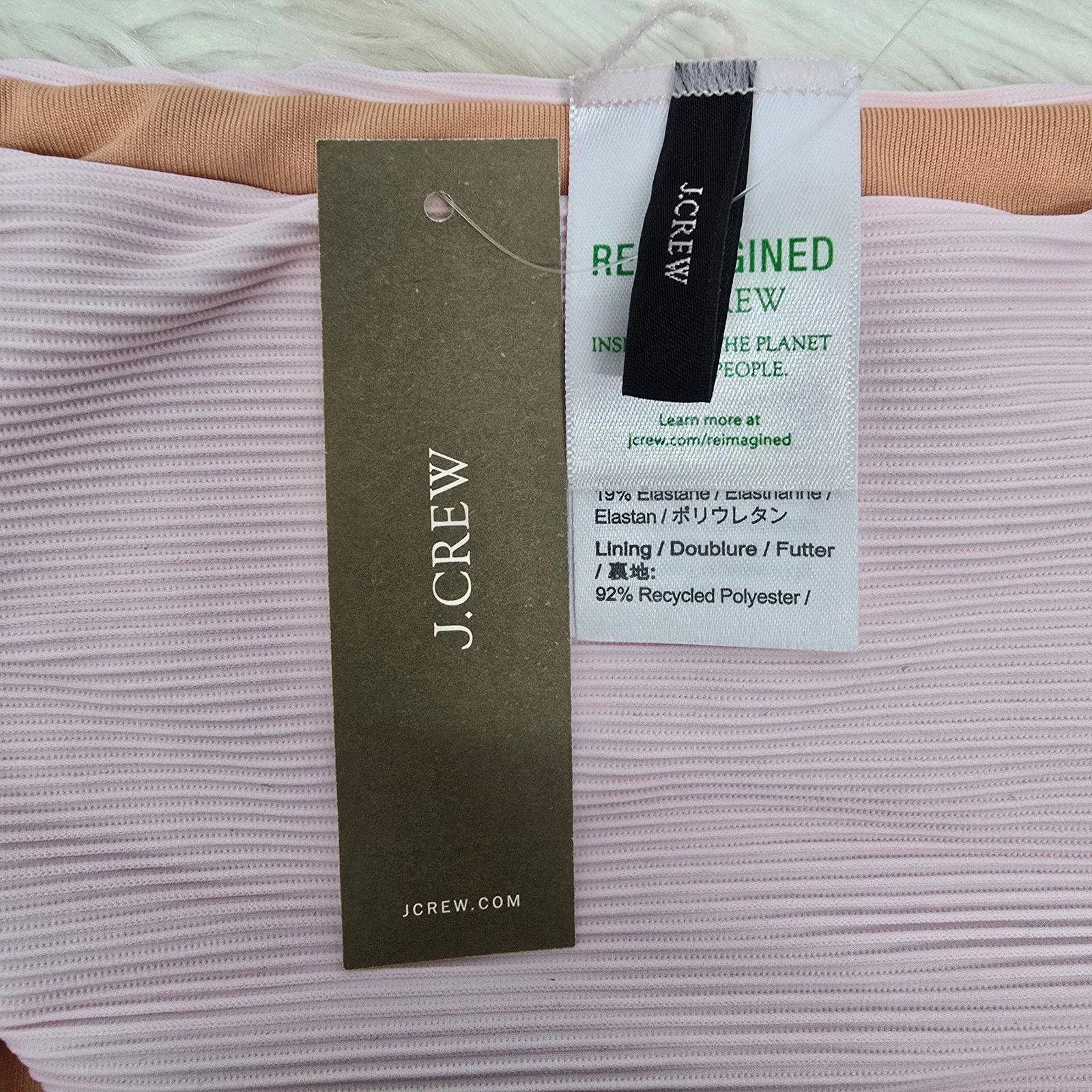 J.Crew NWT J. Crew Ribbed high-rise cheeky bikini bottom Size S Size ONE SIZE - 7 Thumbnail