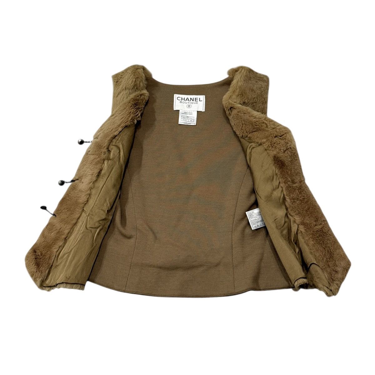 Chanel ‼️RUNWAY‼️Vintage 1997 Chanel Boutique Lapin Rabbit Fur Vest Size M / US 6-8 / IT 42-44 - 15 Thumbnail
