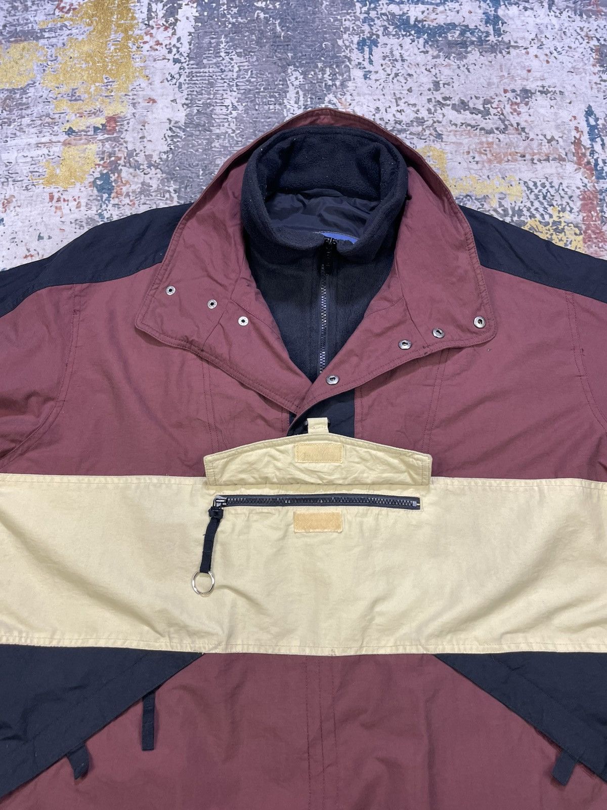 Ocean Pacific Vtg 90s OP Ocean Pacific Anorak Colorblock Pullover Jacket Size US L / EU 52-54 / 3 - 15 Thumbnail