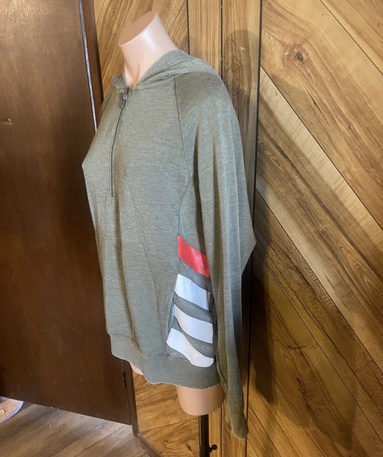 Peloton Peloton Med Army Green Logo Printed Pullover Half Zip Hoodie Size US M / EU 48-50 / 2 - 5 Thumbnail