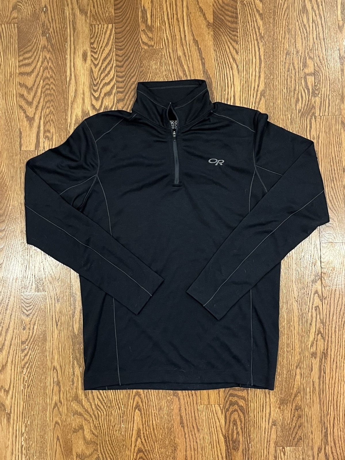 Outdoor Research Outdoor Research Black/Grey Wool Quarter-Zip Men’s Small Size US S / EU 44-46 / 1 - 1 Thumbnail