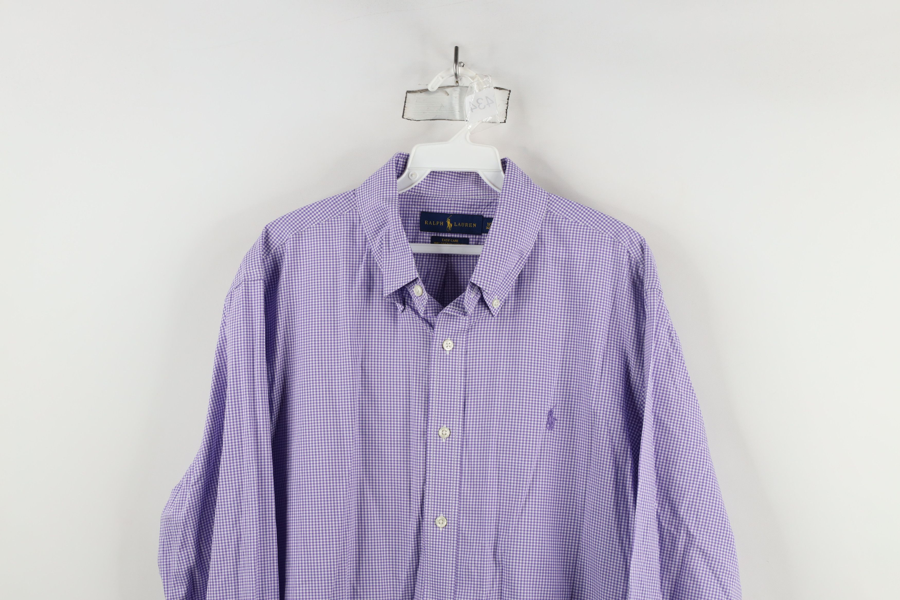 Ralph Lauren × Vintage Ralph Lauren Care Cotton Stretch Collared Button Down Shirt Size US M / EU 48-50 / 2 - 2 Thumbnail