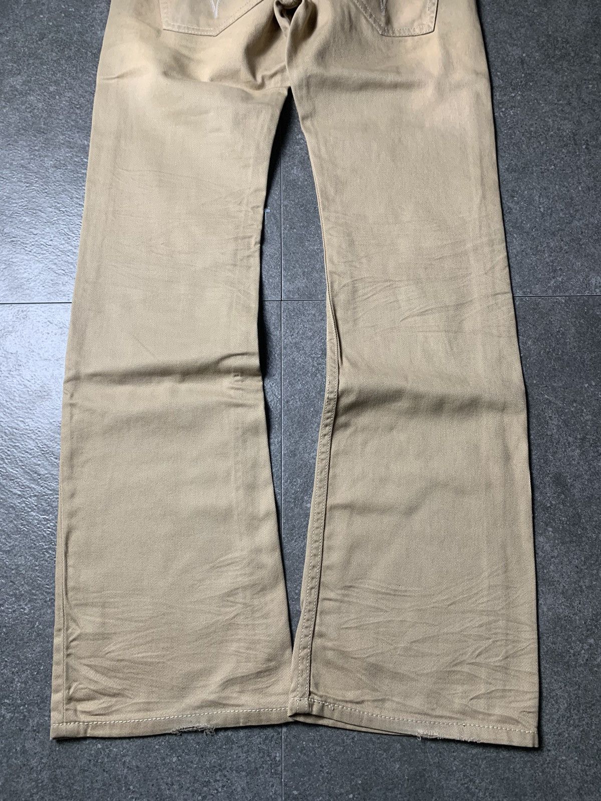 JACKROSE 2000s Jackrose Washed Buckle Back Bootcut Pants Size US 30 / EU 46 - 10 Thumbnail
