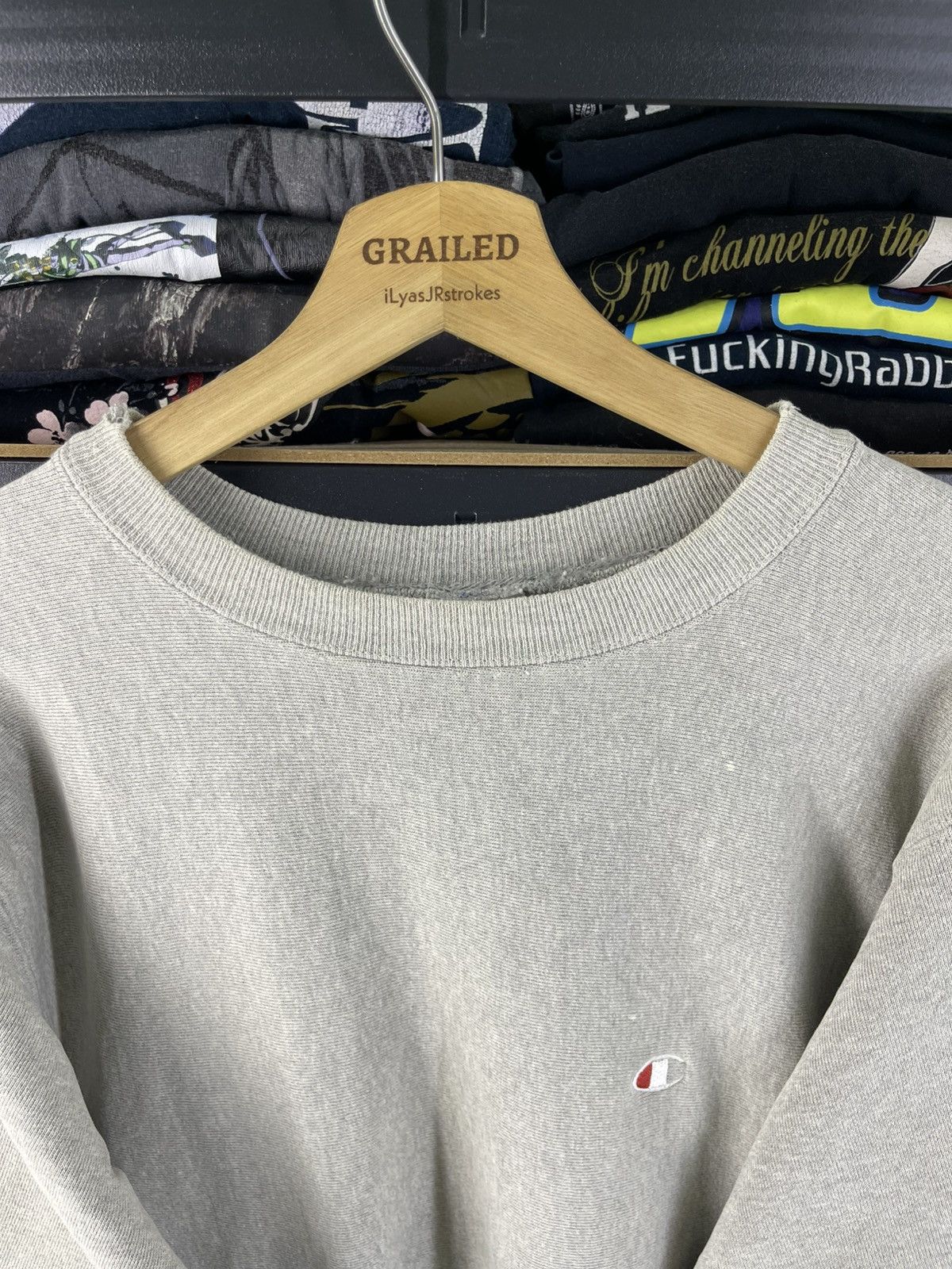 Champion Vintage Champion Reverse Weave Small Logo Grey Sweatshirt Size US M / EU 48-50 / 2 - 13 Thumbnail