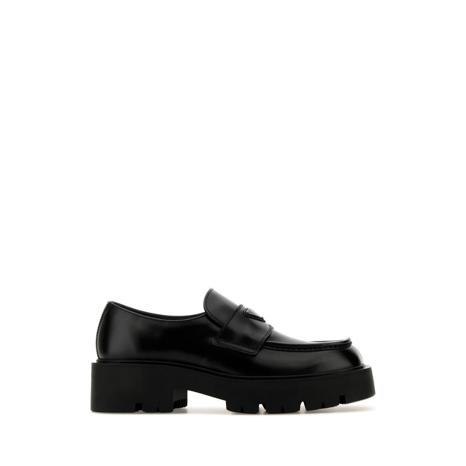 Prada PRADA Black Leather Loafers New And Authentic (Men's size:12 Size US 12 / EU 45 - 1 Thumbnail