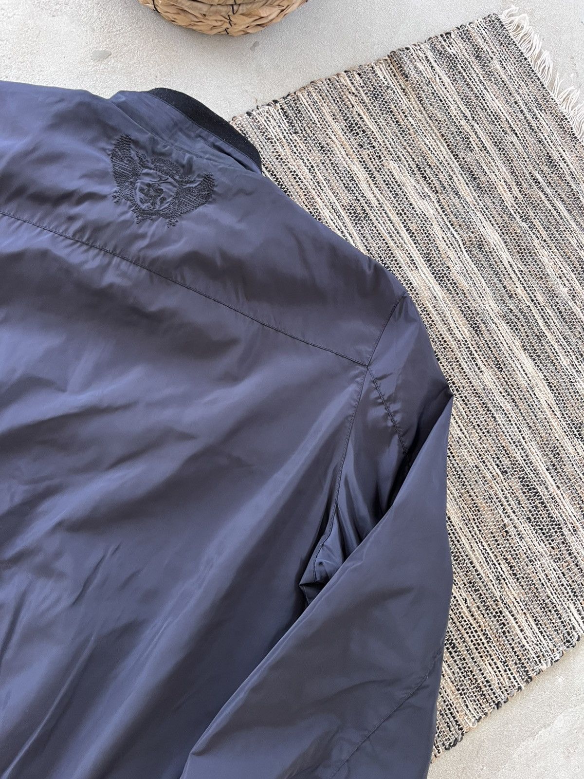 Billionaire Couture Luxury Billionaire Nylon Bomber Jacket Blue Size 58 Y2K Size US XXL / EU 58 / 5 - 14 Thumbnail