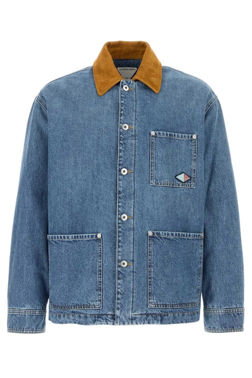 Bottega Veneta Bottega Veneta Long Sleeved Padded Denim Jacket Size US M / EU 48-50 / 2 - 1 Thumbnail