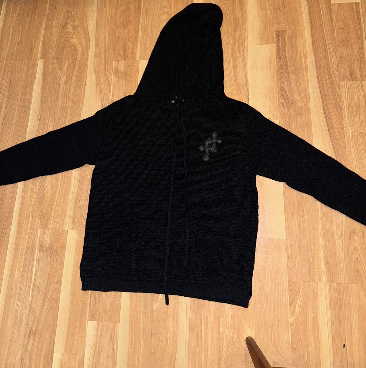 CHH Chrome Heart Hoodie Crowe hooded sweater cross cardigan loose terry jacket main image 0