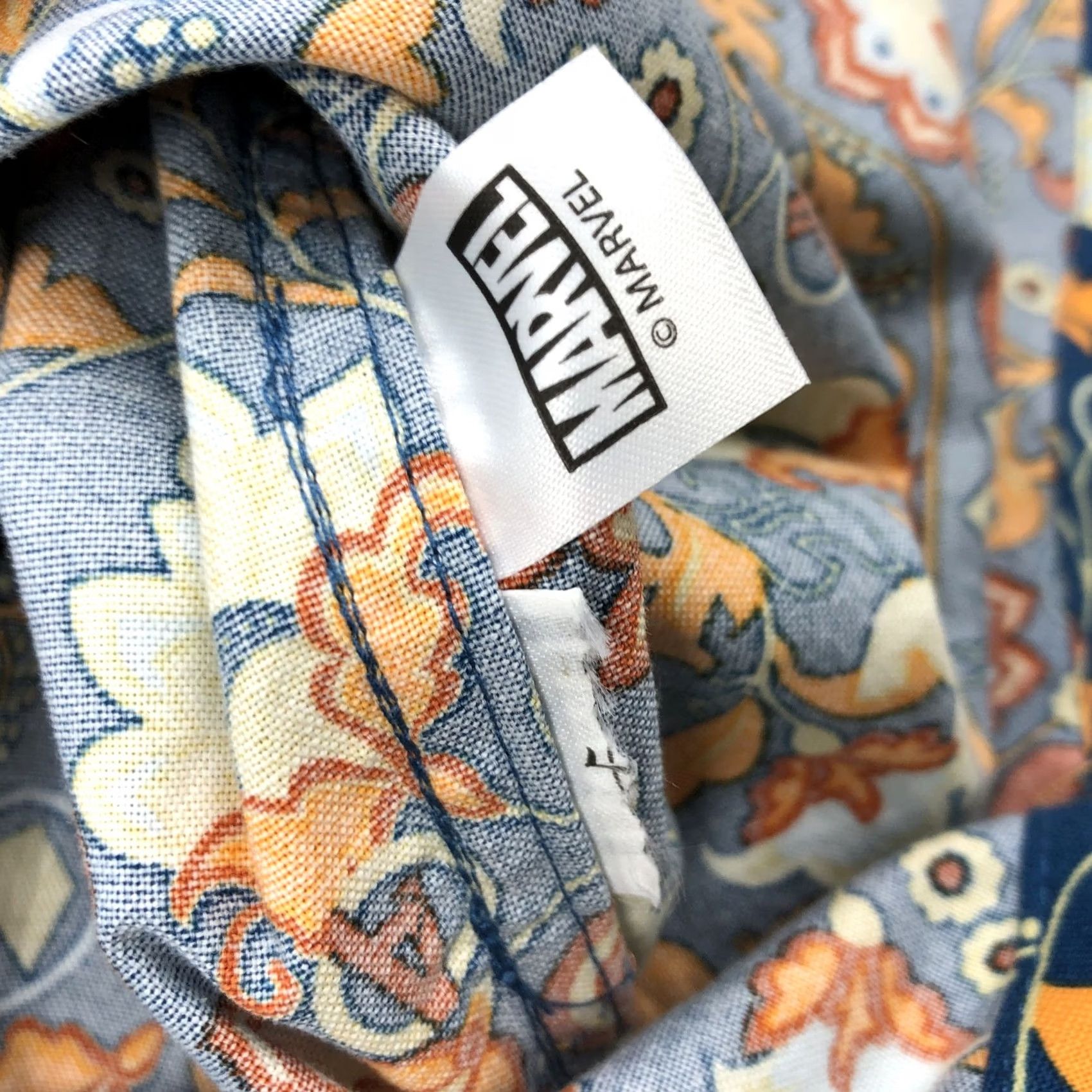 Disney Disney Marvel Captain America Floral Paisley Button Down Shirt Mens XS Short Size US XS / EU 42 / 0 - 4 Thumbnail