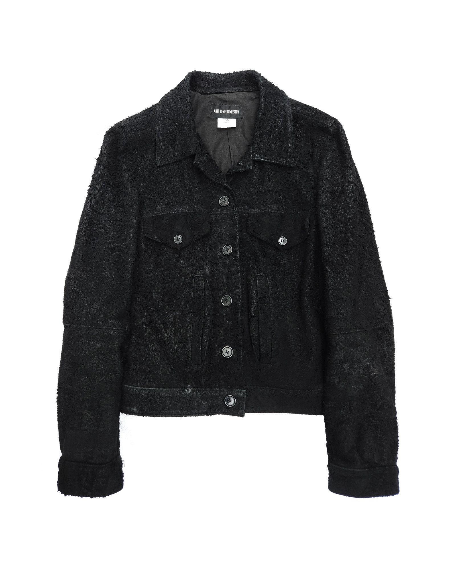 Ann Demeulemeester Ann Demeulemeester AW00 "Burnt Suede" Leather Trucker Jacket Size M / US 6-8 / IT 42-44 - 1 Thumbnail