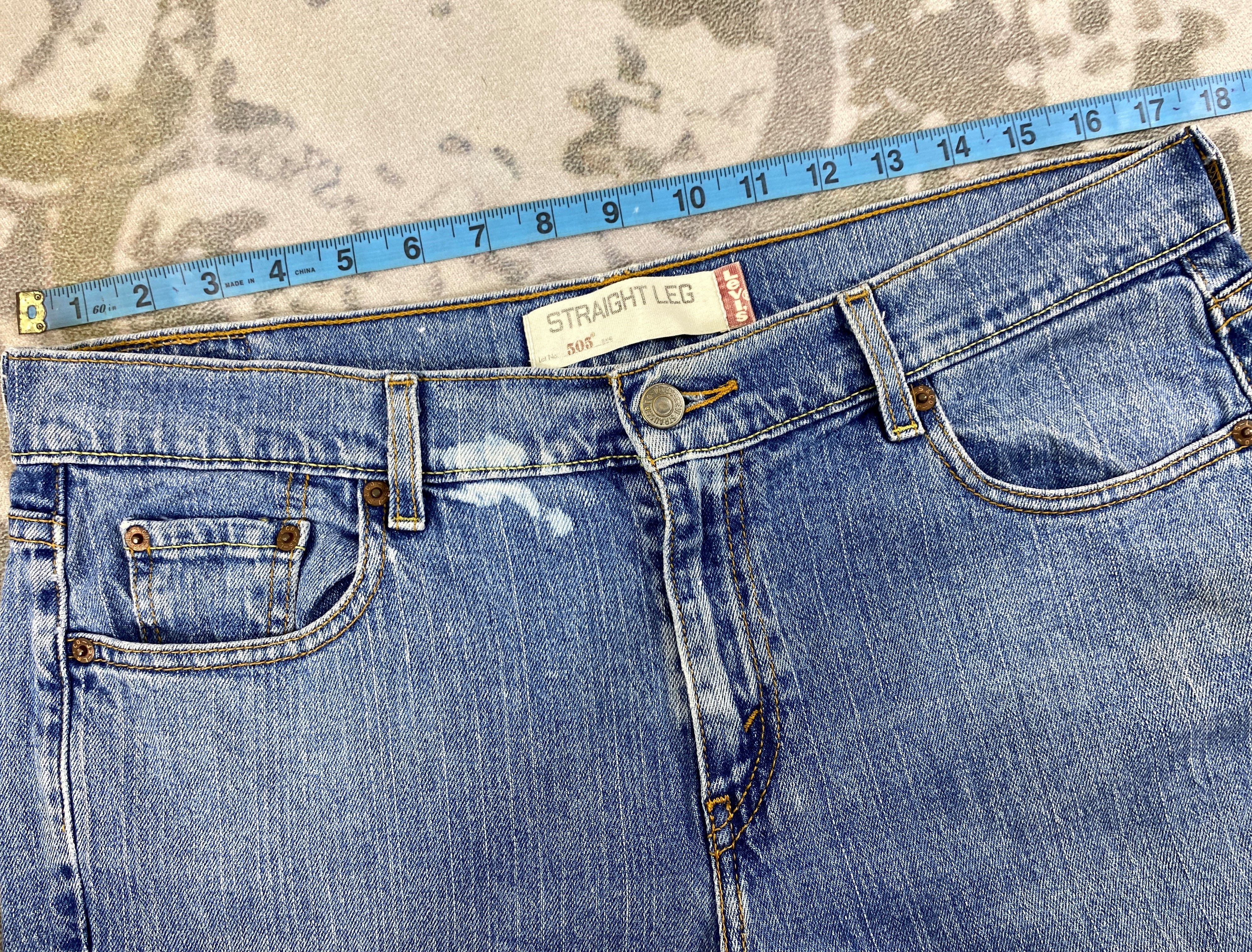 Levi's Vintage Levi's 505 Straight Blue Denim 35 x 31 JN630 Size US 35 - 5 Thumbnail